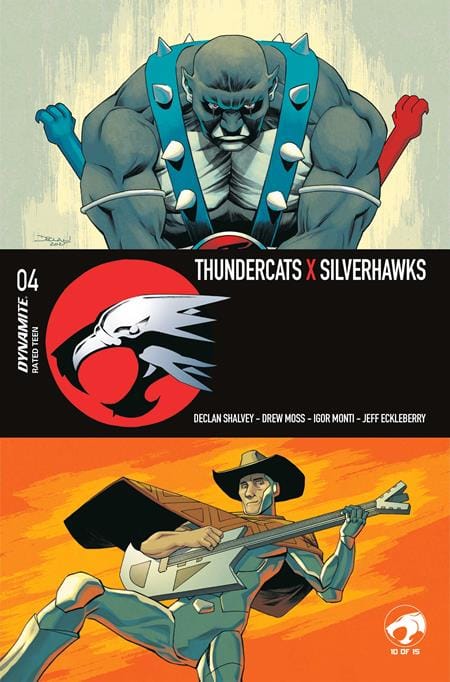DYNAMITE Entertainment NEW THIS WEEK THUNDERCATS X SILVERHAWKS #4 CVR A DECLAN SHALVEY VAR (VF/NM)
