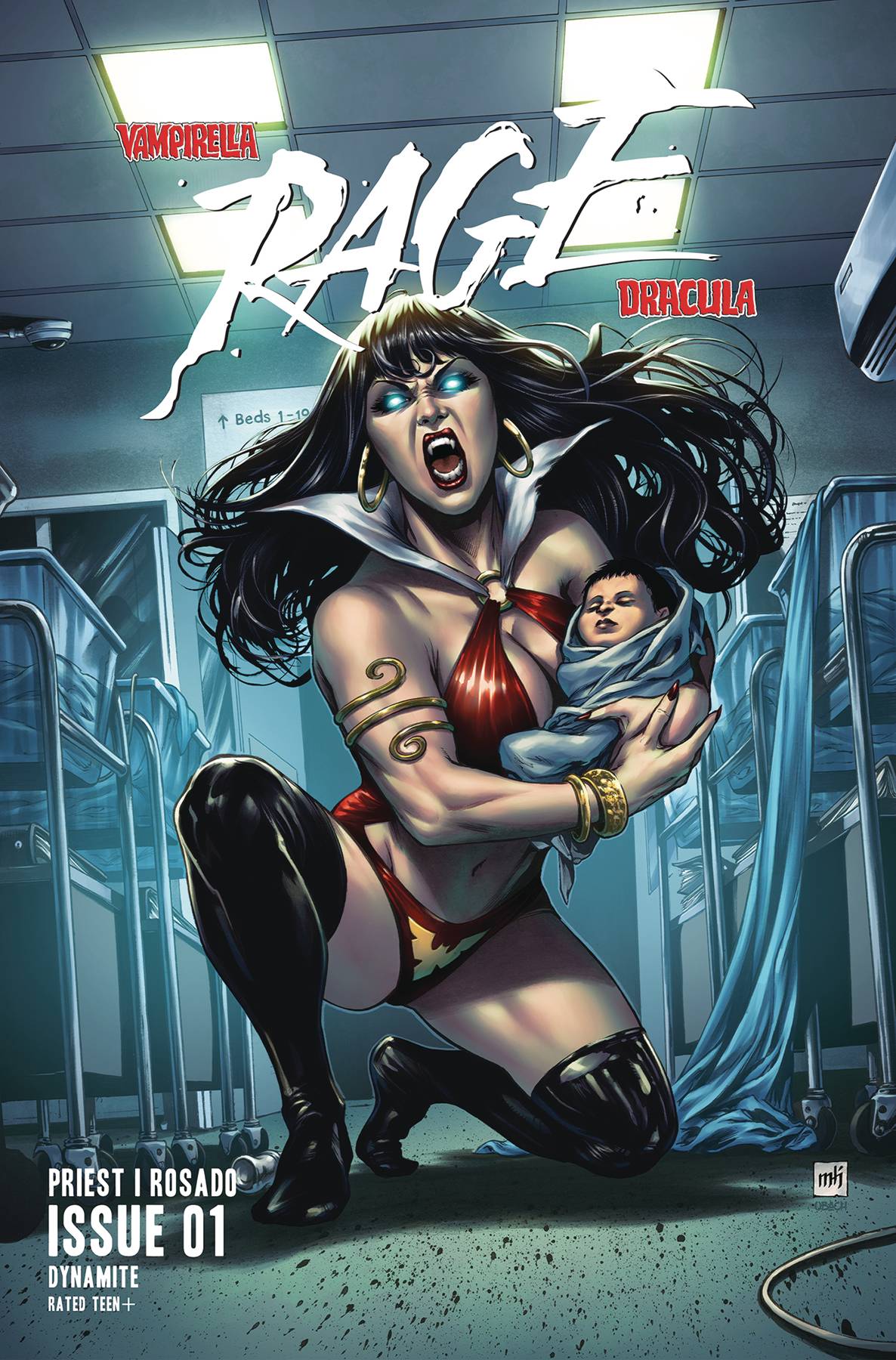 DYNAMITE NEW THIS WEEK VAMPIRELLA DRACULA RAGE #1 CVR C KROME (VF/NM)