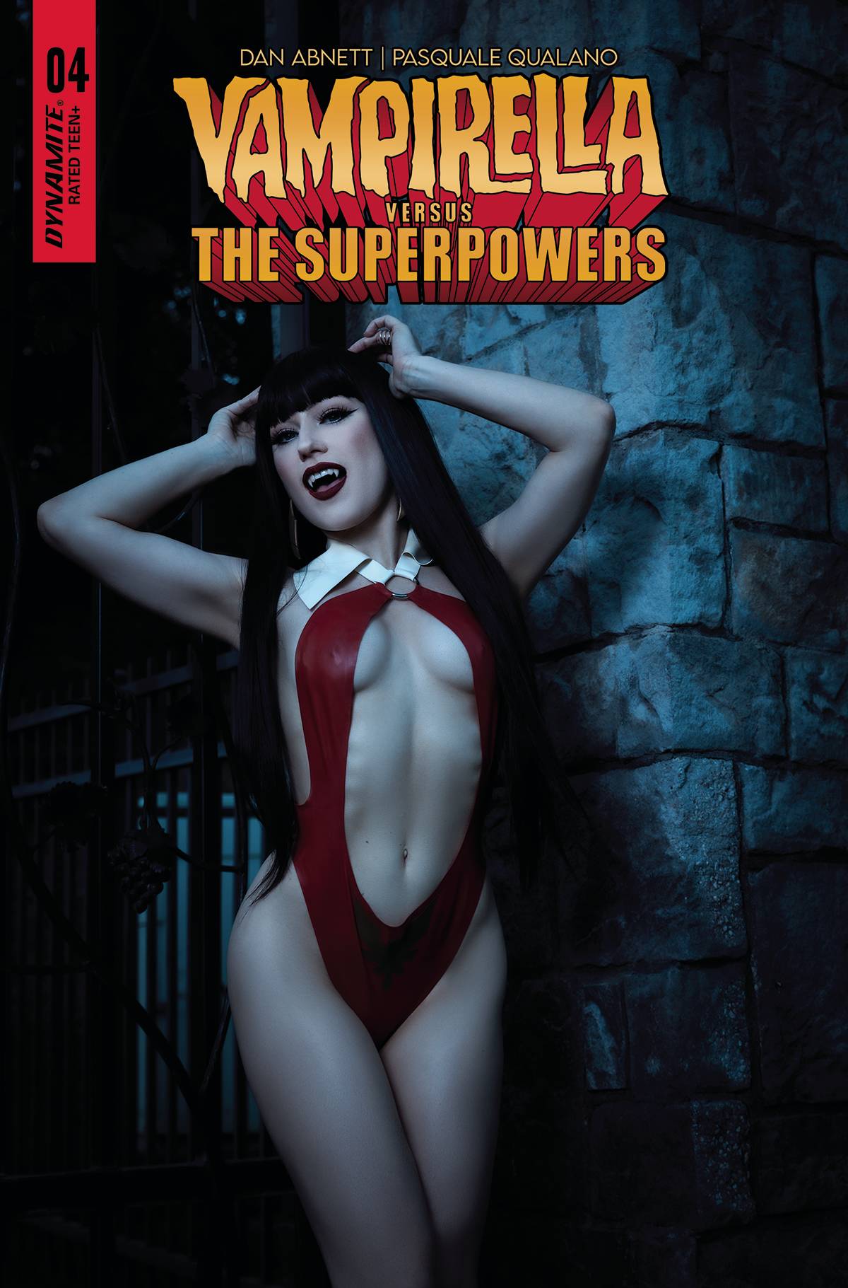 DYNAMITE NEW THIS WEEK VAMPIRELLA VS SUPERPOWERS #4 CVR F COSPLAY (VF/NM)
