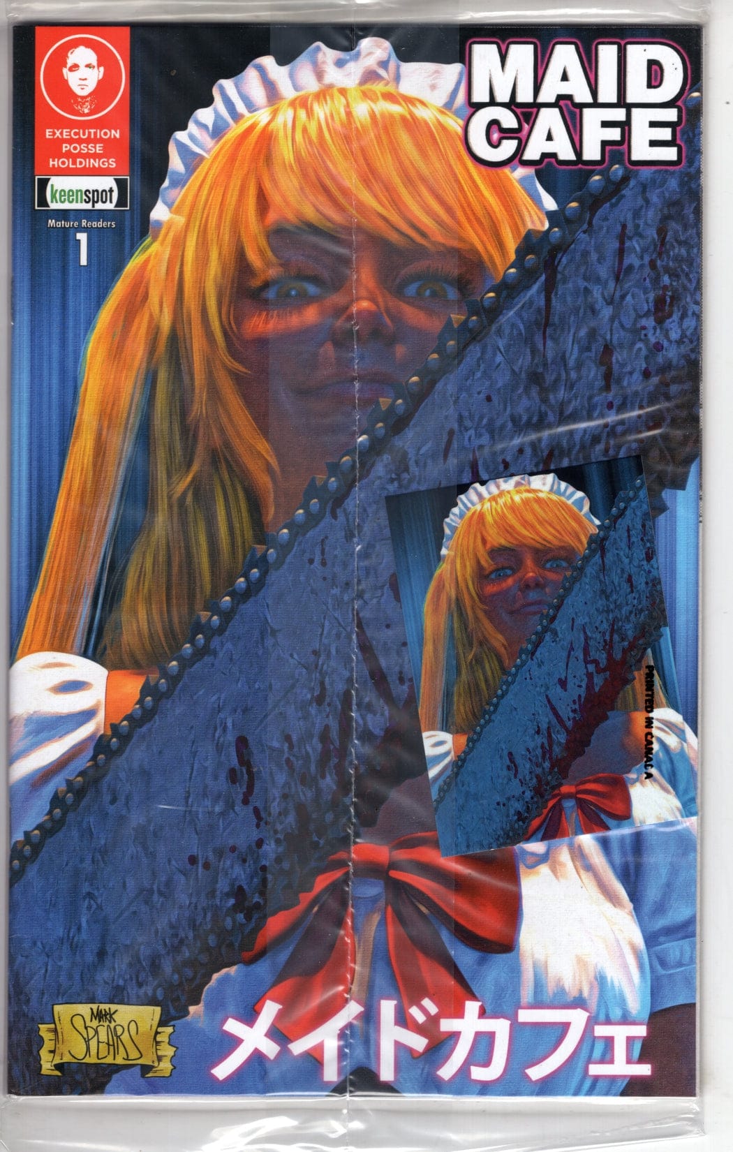 Ex Posse Holdings NEW THIS WEEK MAID CAFE #1 CVR A MARK SPEARS BAGGED WITH TRADING CARD (MR) (VF/NM)