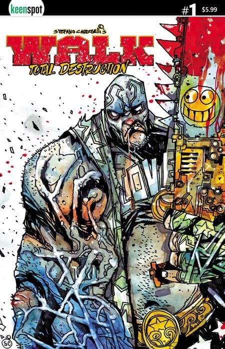 Ex Posse Holdings NEW THIS WEEK WALK TOTAL DESTRUCTION #1 (ONE SHOT) CVR A STEFANO CARDOSELLI SMILEYSAW (VF/NM)