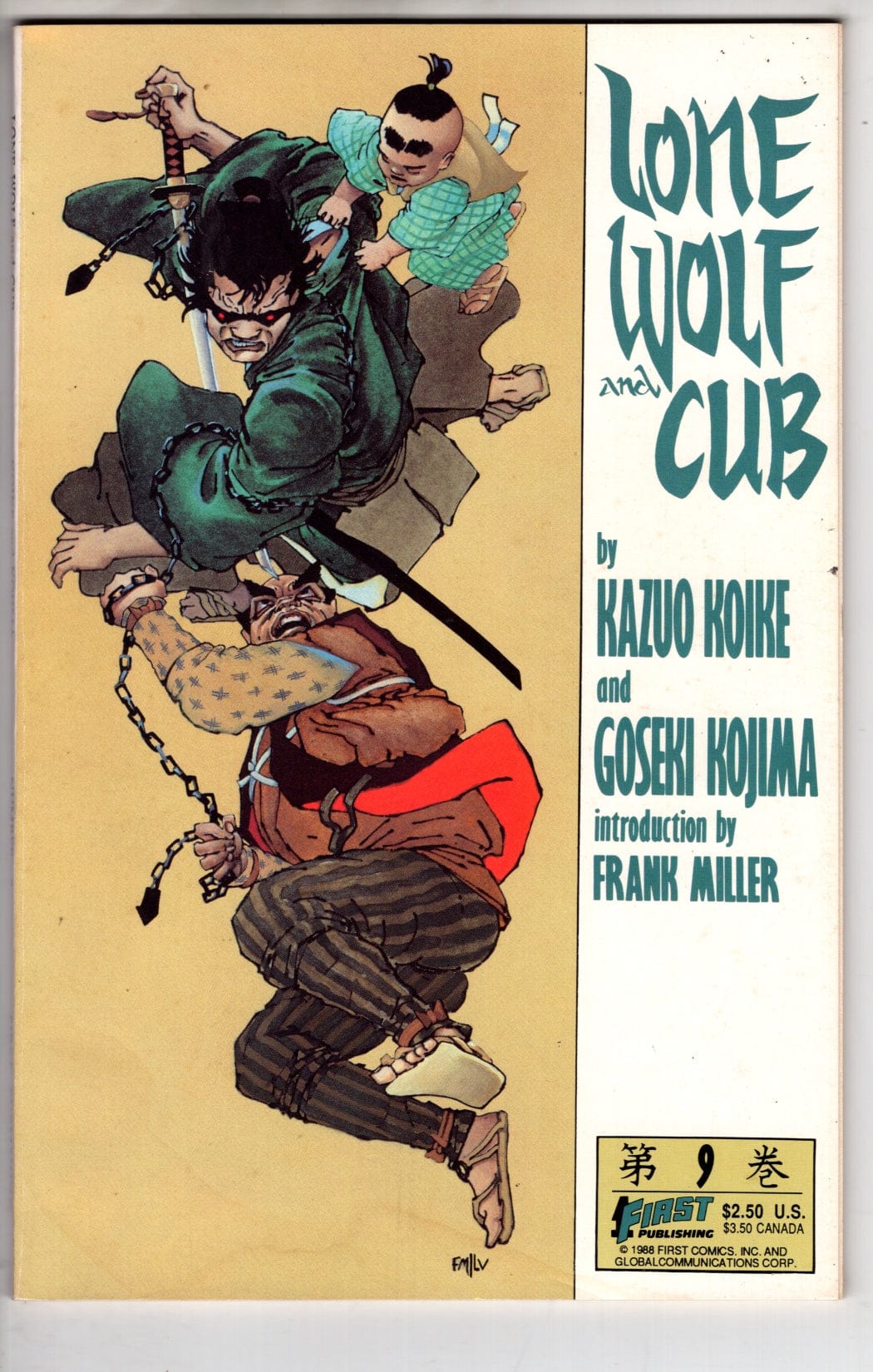 First Comics Lone Wolf and Cub #9 [FINE]