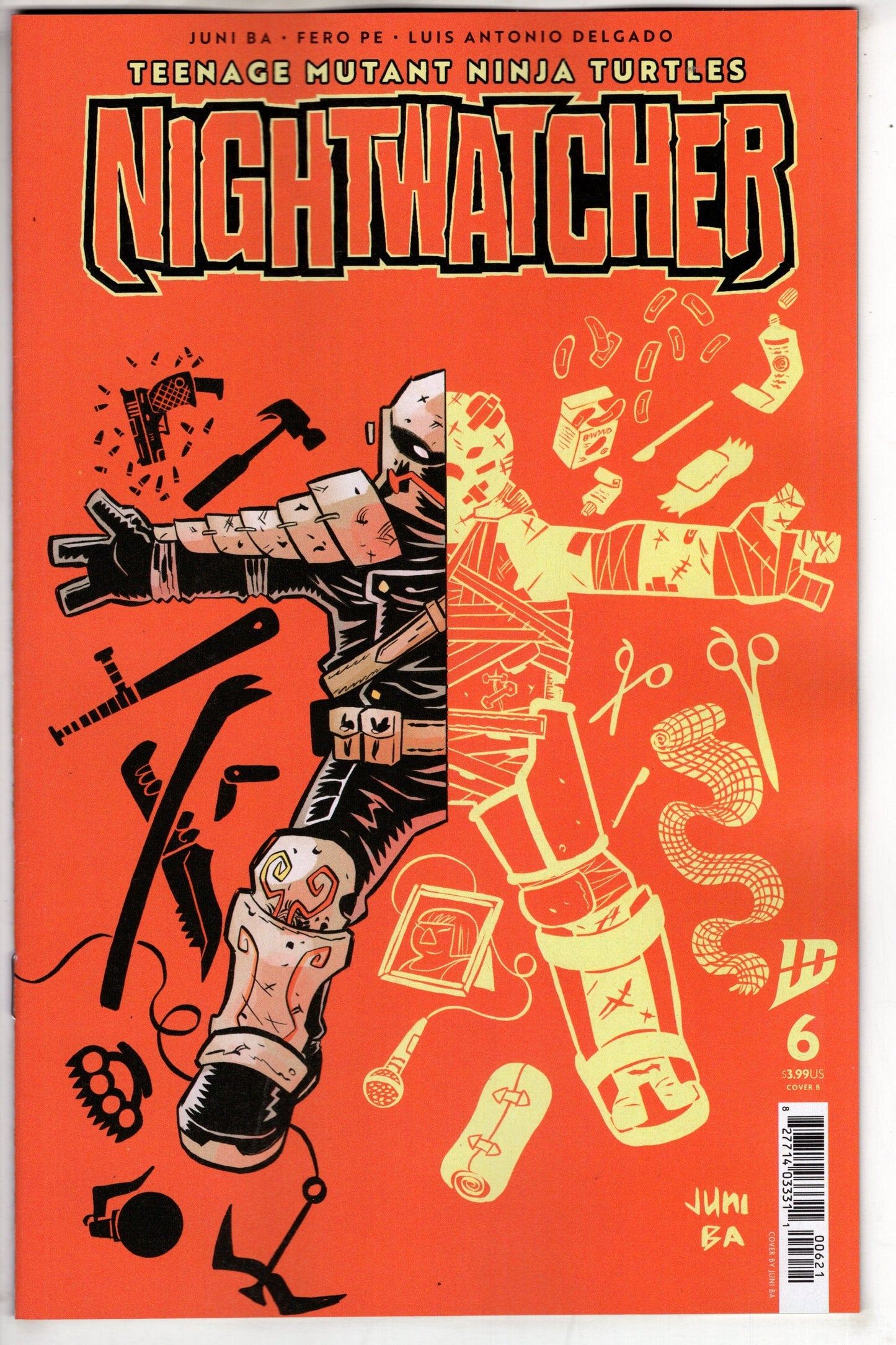IDW-PRH COMIC BOOK TEENAGE MUTANT NINJA TURTLES NIGHTWATCHER #6 CVR B BA