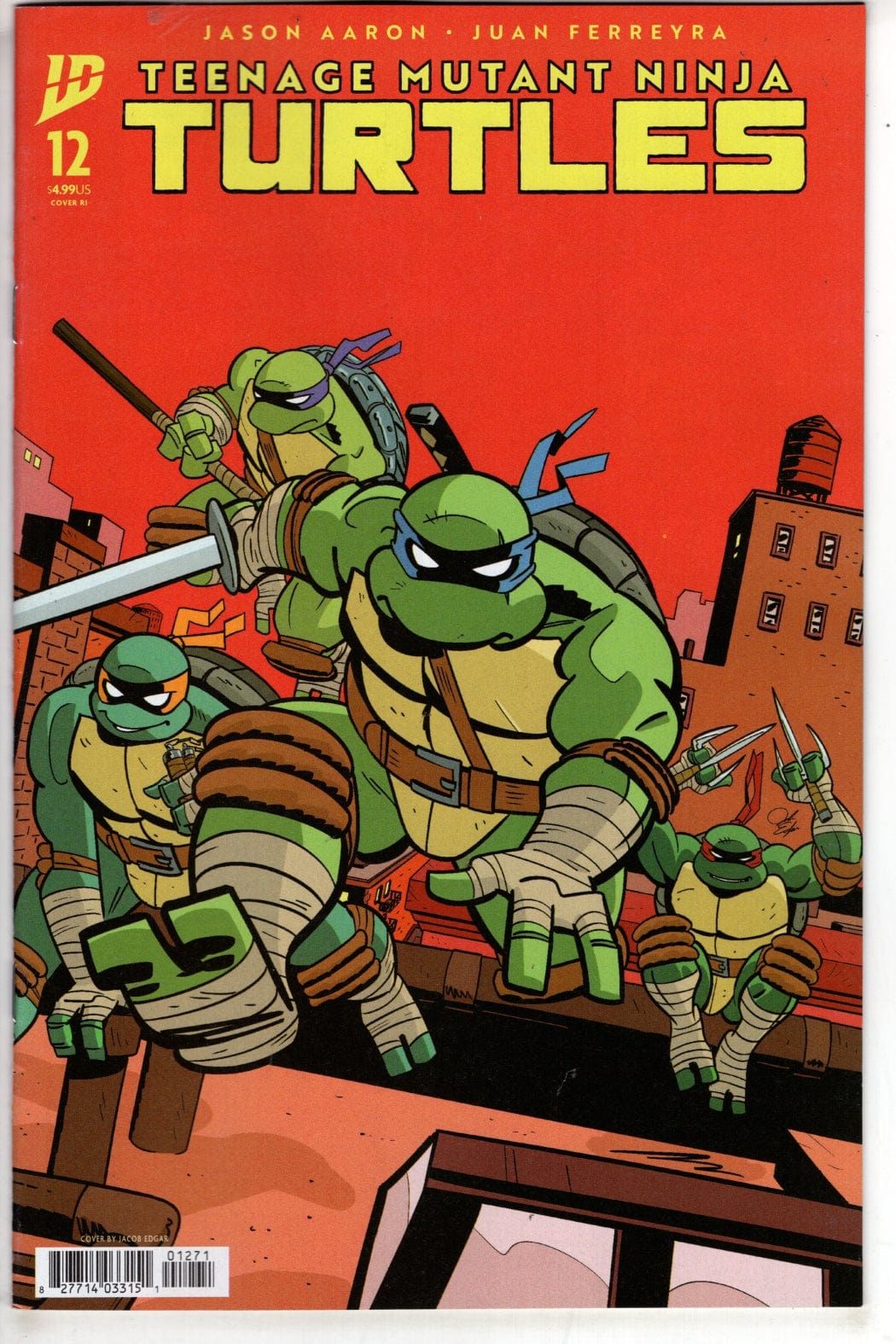 IDW-PRH NEW THIS WEEK TEENAGE MUTANT NINJA TURTLES 2024 #12 25 COPY EDGAR INCV