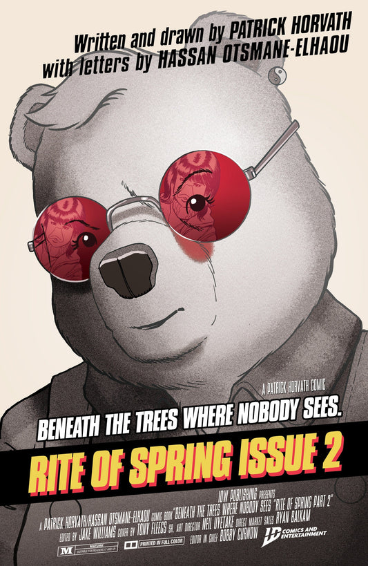 IDW Publishing COMIC BOOK Beneath the Trees Where Nobody Sees: Rite of Spring #2 Variant B (Fleecs Movie Homage Cover)