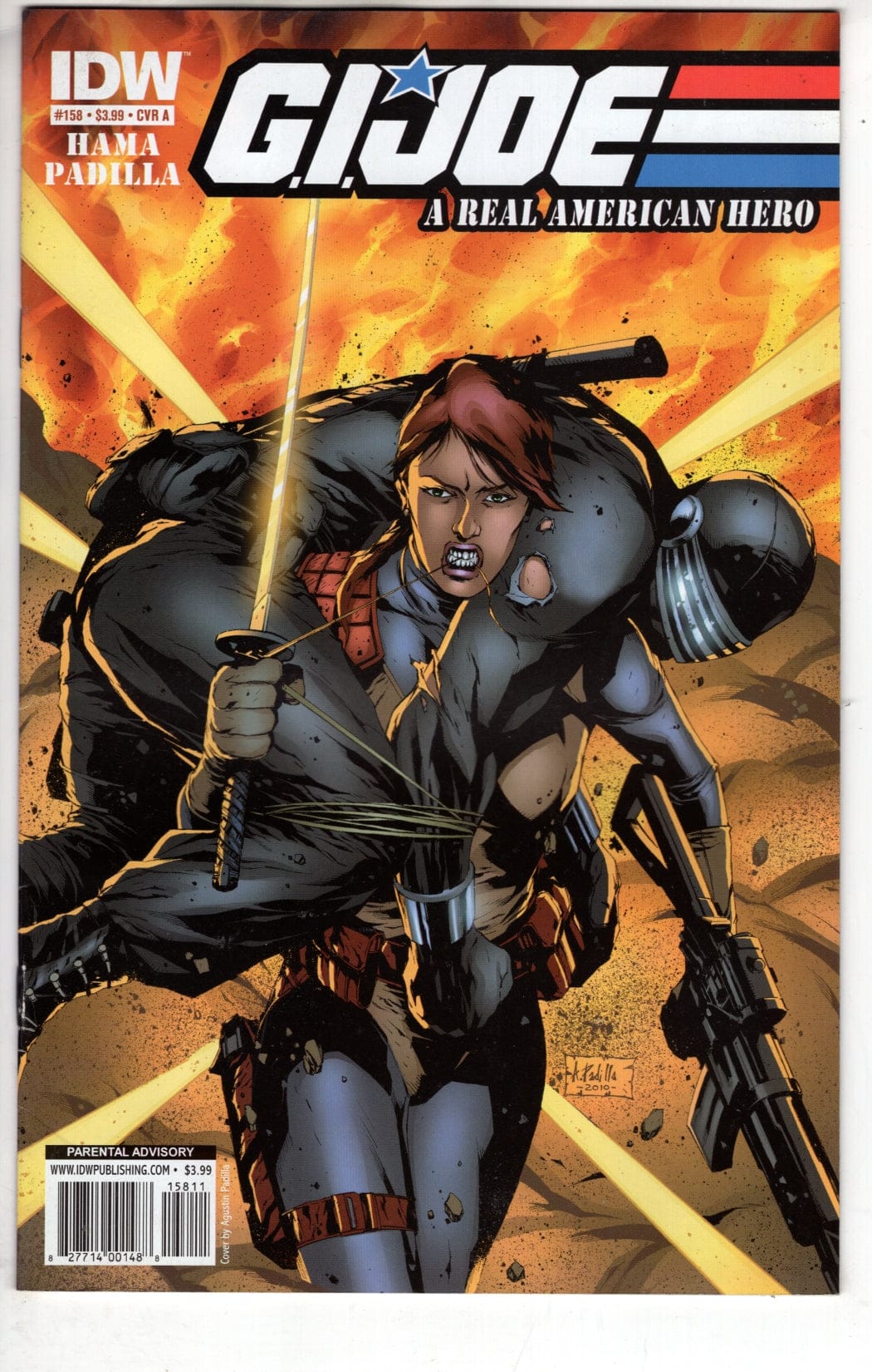 IDW PUBLISHING COMIC BOOK GI JOE A REAL AMERICAN HERO #158 CVR A  (VF/NM)