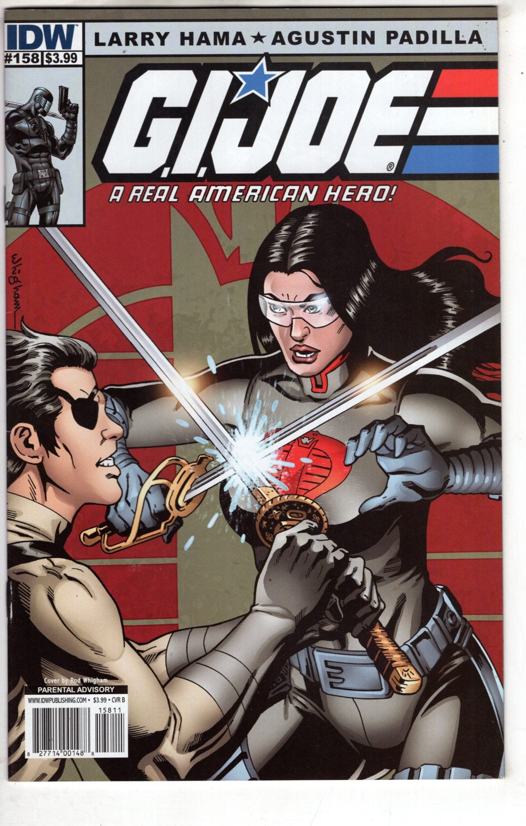 IDW PUBLISHING COMIC BOOK GI JOE A REAL AMERICAN HERO #158 CVR B  (VF/NM)