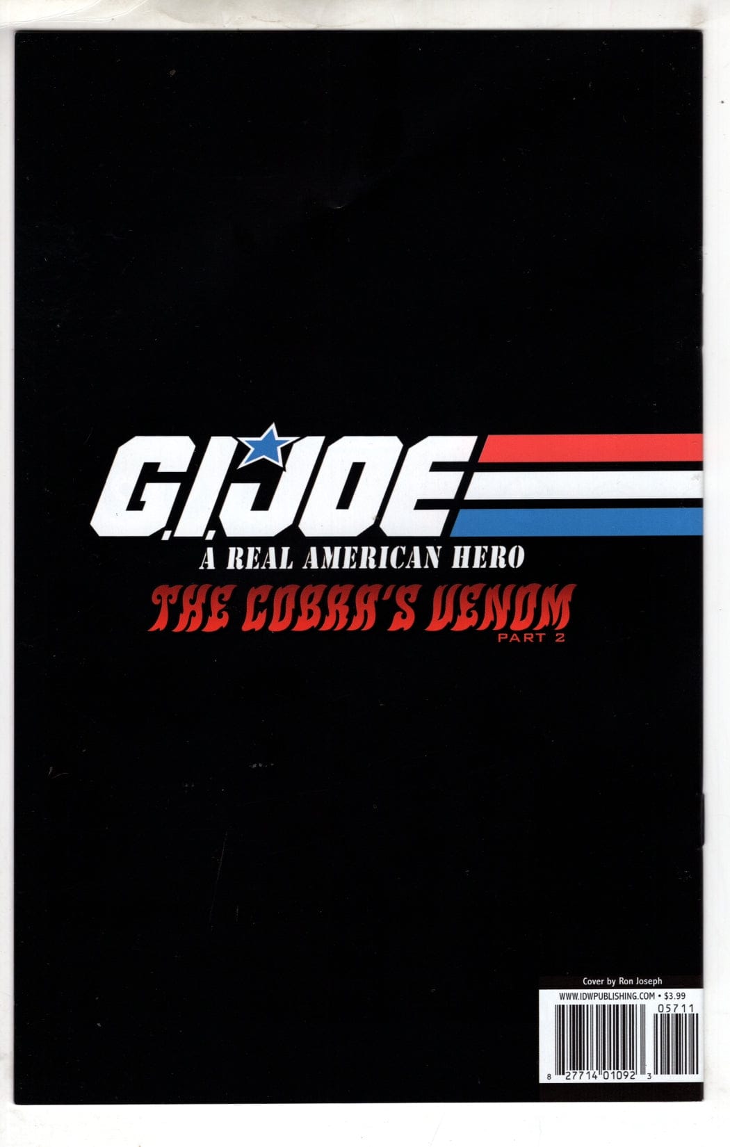 IDW PUBLISHING COMIC BOOK GI Joe A Real American Hero (2010 IDW) #257A