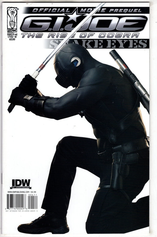 IDW PUBLISHING COMIC BOOK GI JOE MOVIE PREQUEL #4 SNAKE EYES