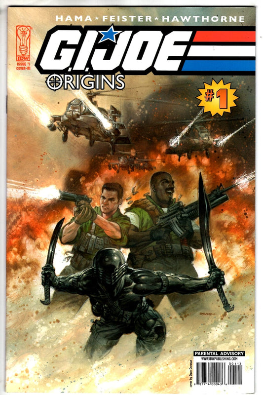 IDW PUBLISHING COMIC BOOK GI JOE ORIGINS #1 10 COPY DORMAN VAR CVR  (VF)