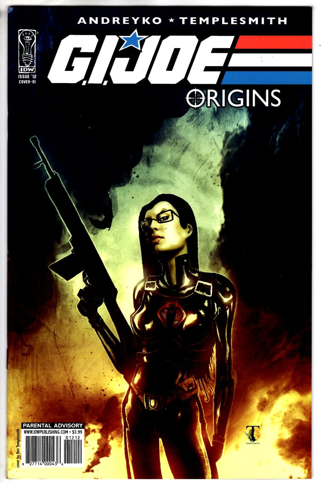 IDW PUBLISHING COMIC BOOK GI JOE ORIGINS #12 10 COPY TEMPLESMITH INCV CVR  (VF)