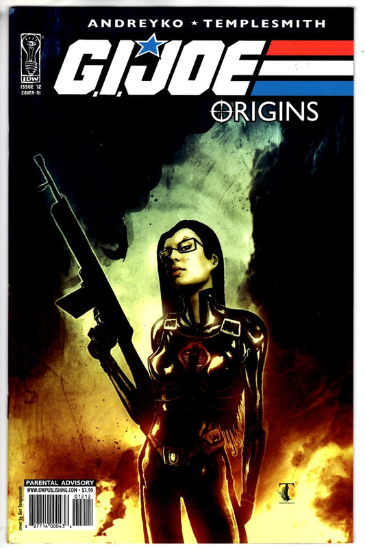 IDW PUBLISHING COMIC BOOK GI JOE ORIGINS #12 10 COPY TEMPLESMITH INCV CVR  (VF)
