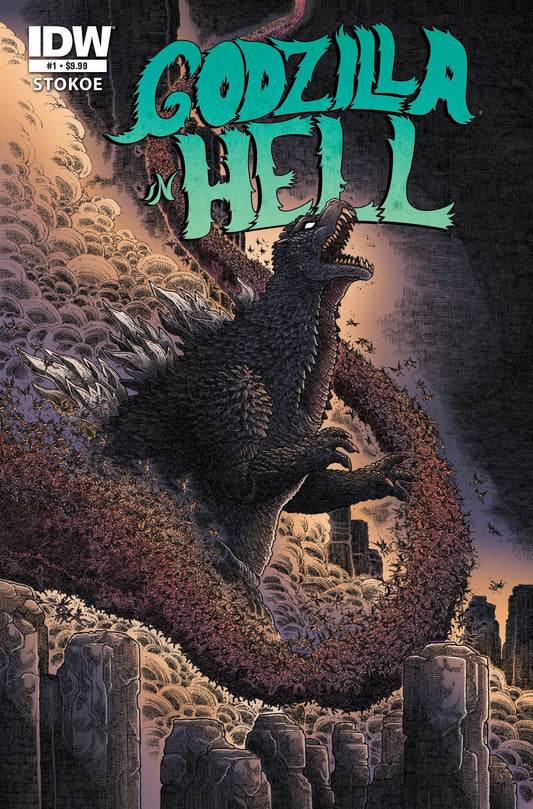 IDW Publishing COMIC BOOK Godzilla 70th Anniversary Foil Classics: Godzilla in Hell #1 Cover A (Stokoe)