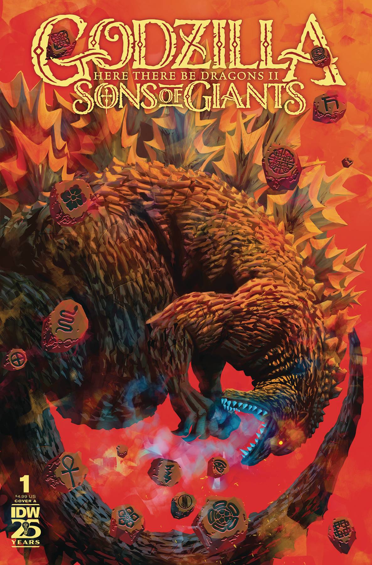 IDW PUBLISHING COMIC BOOK GODZILLA HERE THERE BE DRAGONS II SONS OF GIANTS #1 CVR A MI