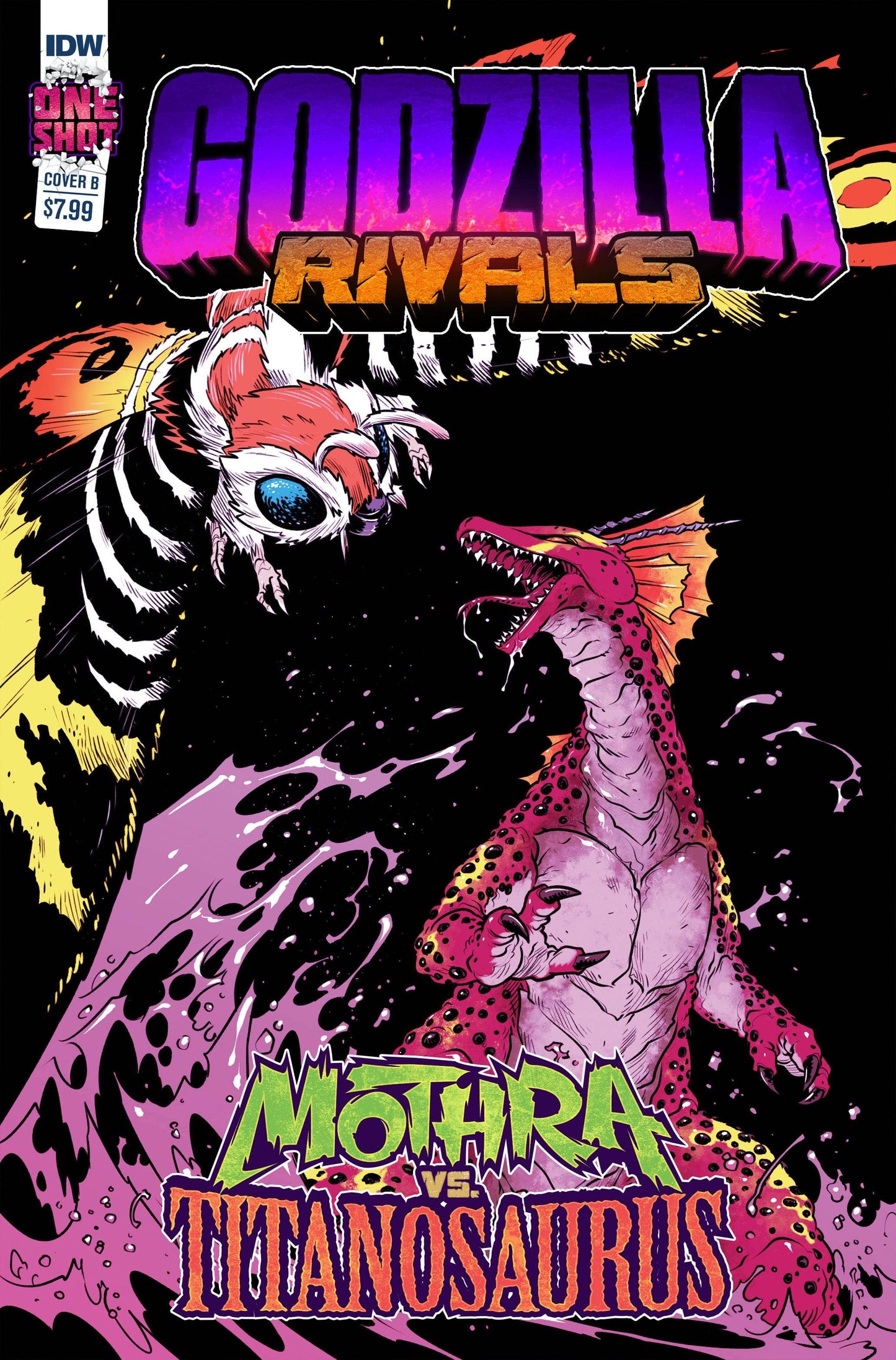 IDW PUBLISHING COMIC BOOK GODZILLA RIVALS MOTHRA VS TITANOSAURUS CVR B (MR) (VF/NM)