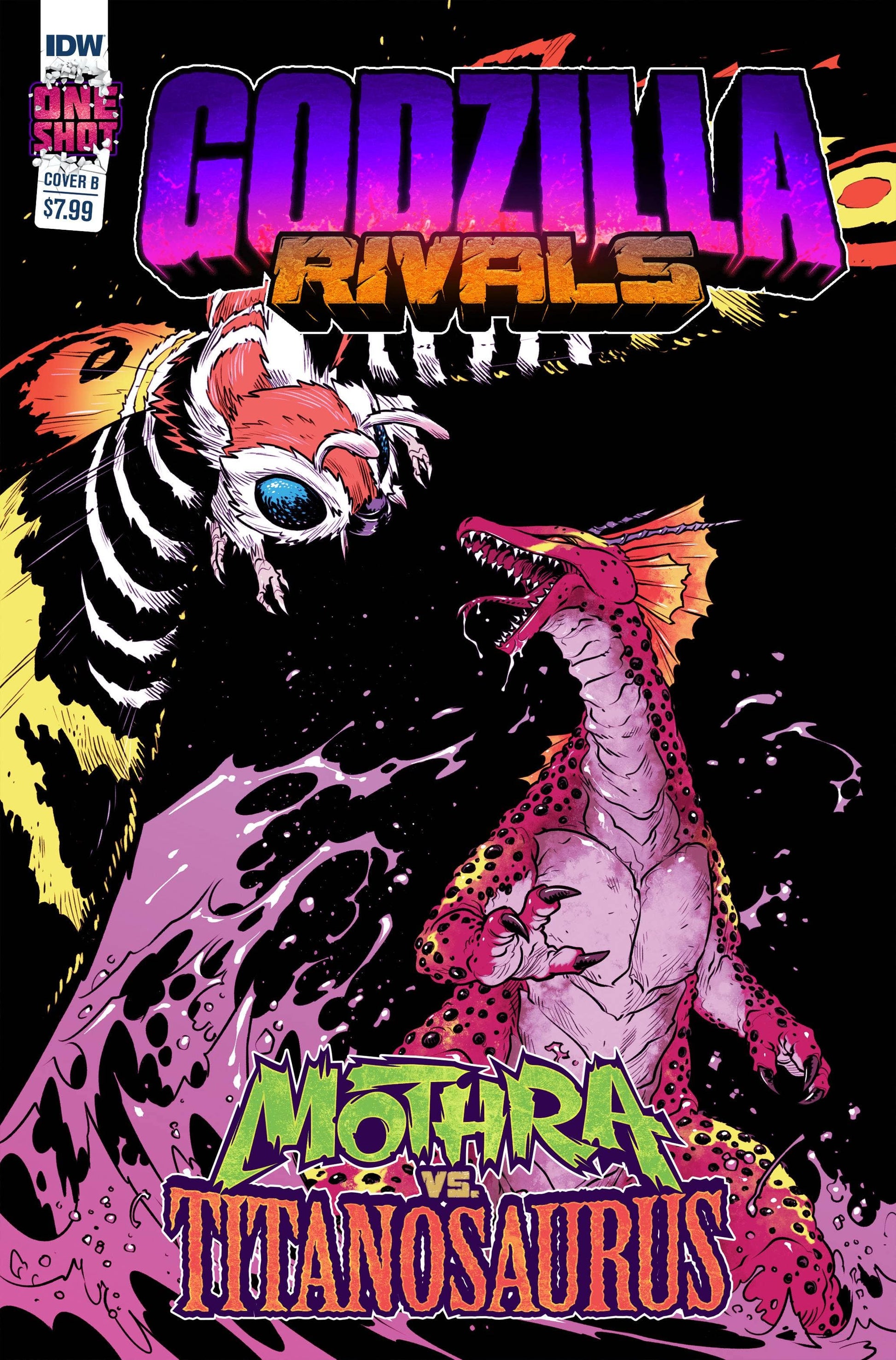 IDW PUBLISHING COMIC BOOK GODZILLA RIVALS MOTHRA VS TITANOSAURUS CVR B (MR) (VF/NM)