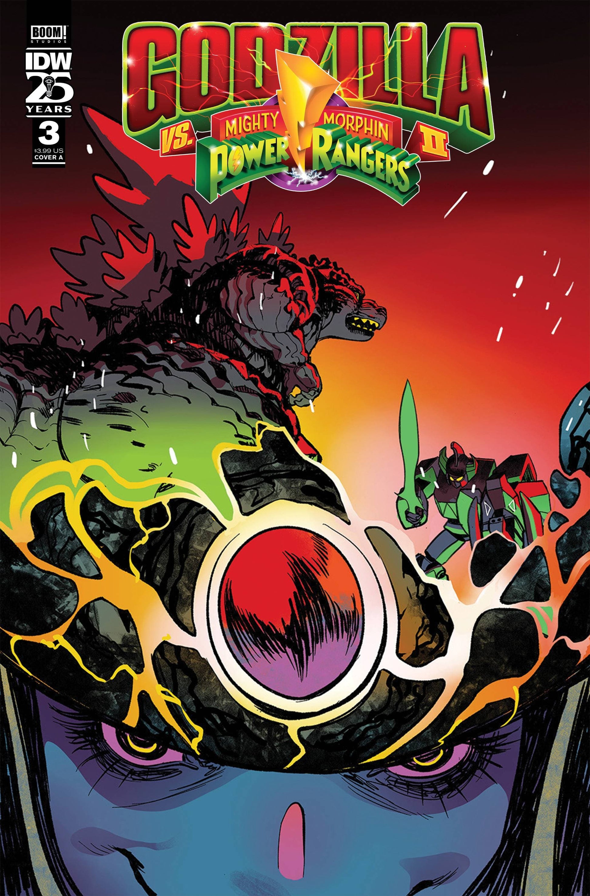 IDW PUBLISHING COMIC BOOK GODZILLA VS MMPR II #3 CVR A RIVAS