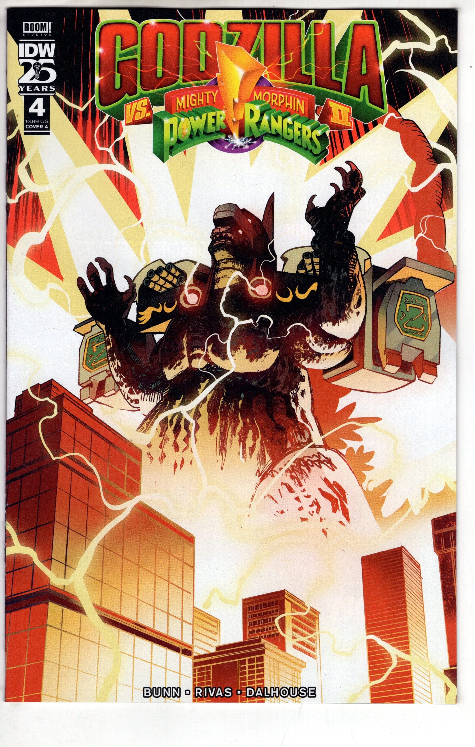 IDW PUBLISHING COMIC BOOK GODZILLA VS MMPR II #4 CVR A RIVAS