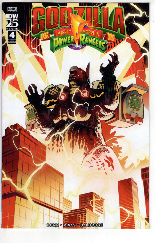 IDW PUBLISHING COMIC BOOK GODZILLA VS MMPR II #4 CVR A RIVAS