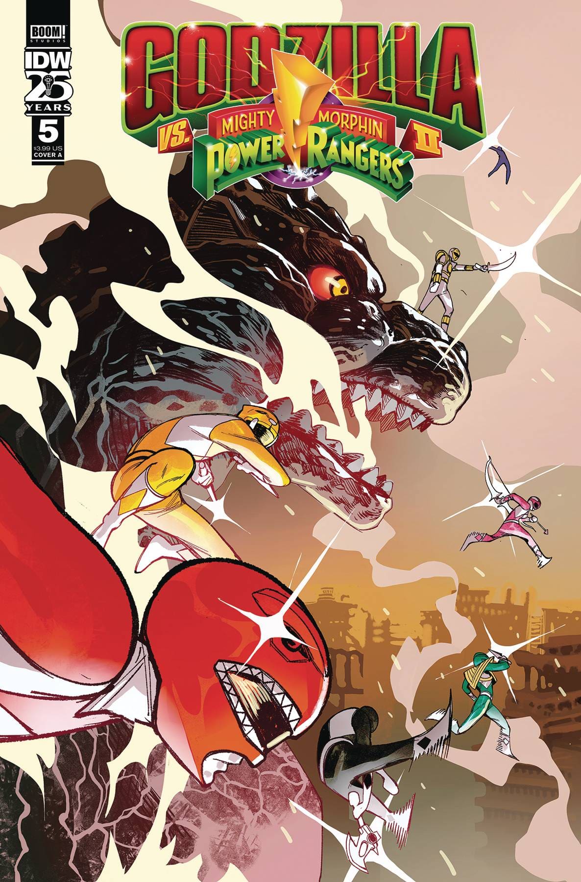 IDW PUBLISHING COMIC BOOK GODZILLA VS MMPR II #5 CVR A RIVAS