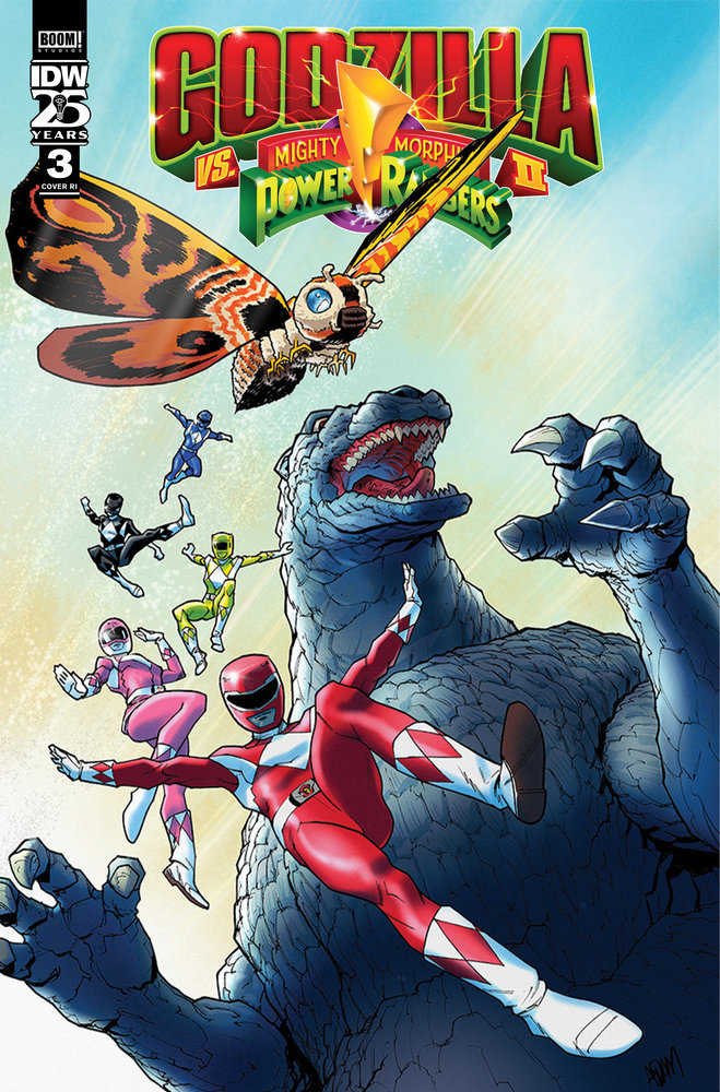 IDW Publishing COMIC BOOK Godzilla vs. The Mighty Morphin Power Rangers II #3 Variant Ri (10) (Gorham)