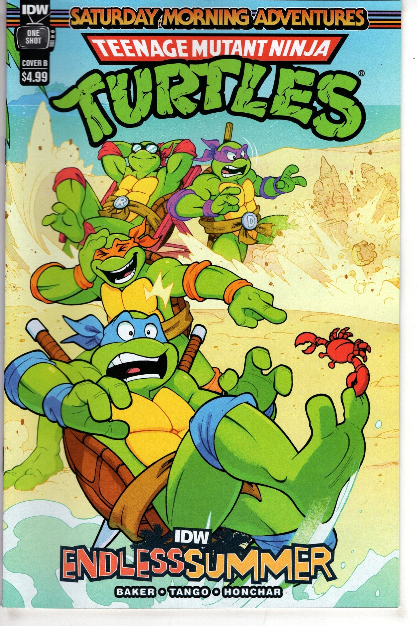 IDW PUBLISHING COMIC BOOK IDW ENDLESS SUMMER TMNT SATURDAY MORNING ADV CVR B LAWRENCE