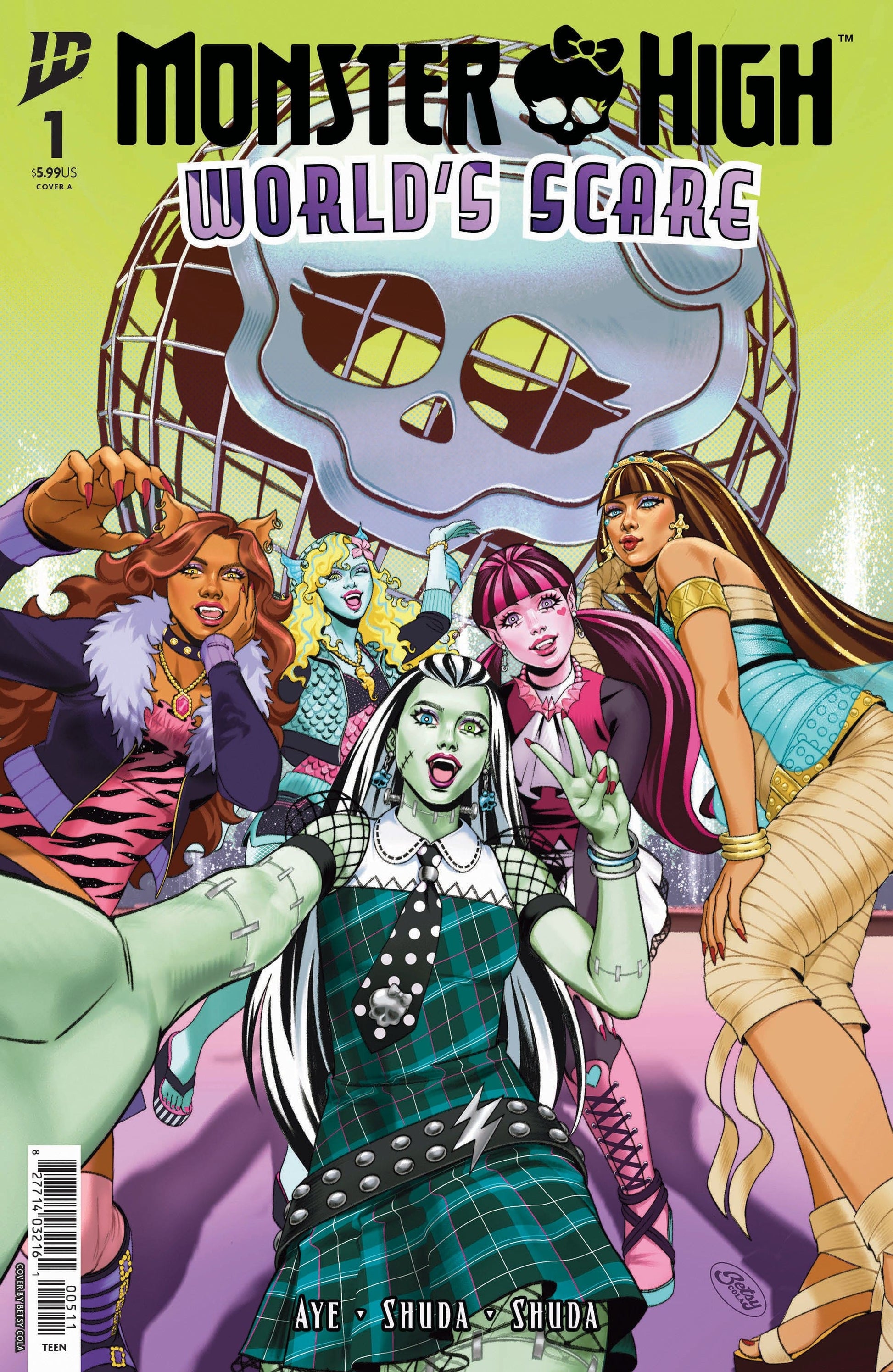 IDW Publishing COMIC BOOK Monster High: World's Scare #1 Cover A (Cola)
