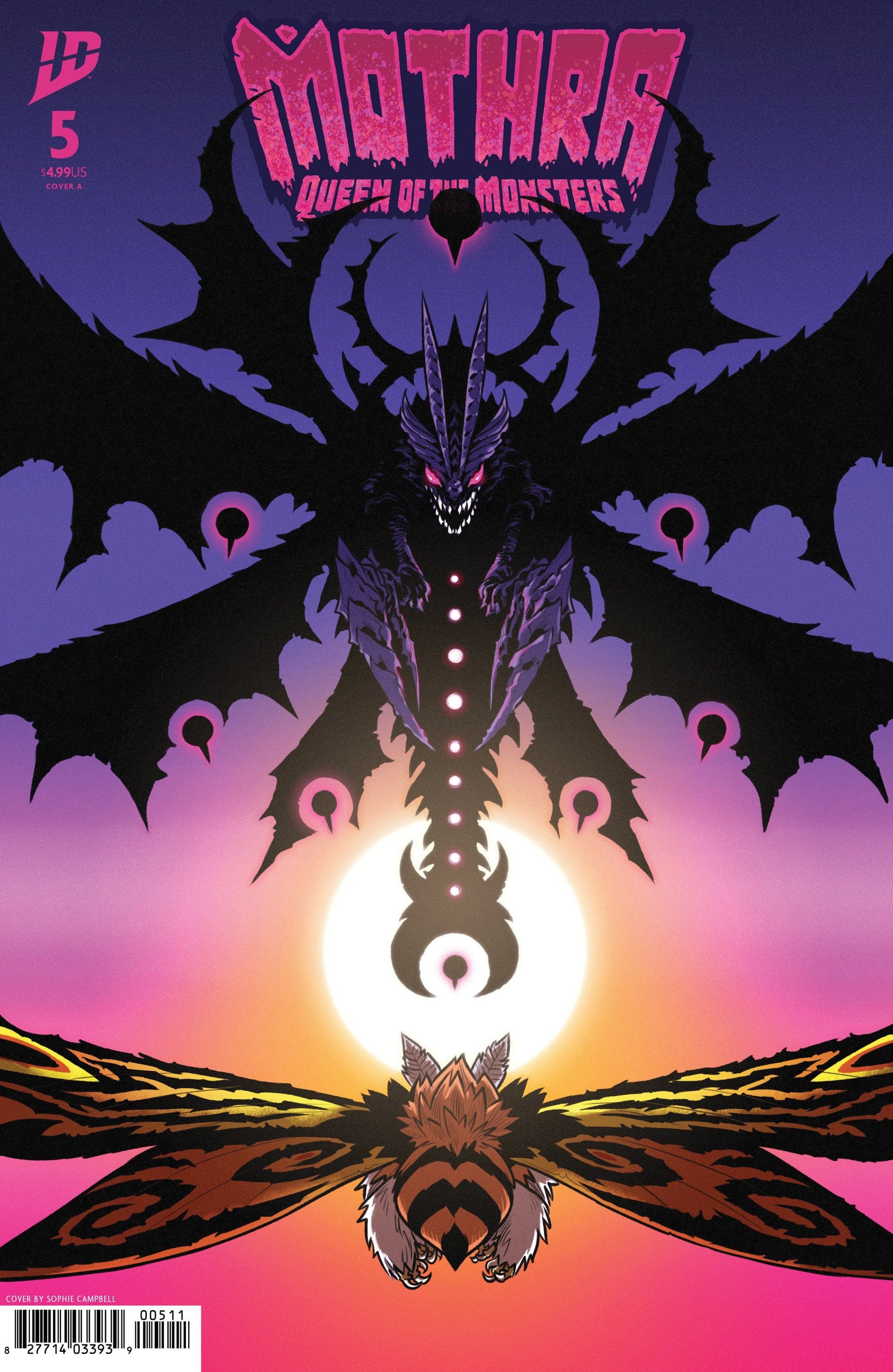 IDW Publishing COMIC BOOK Mothra: Queen of the Monsters #5 Cover A (Campbell)