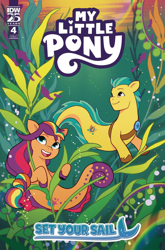 IDW PUBLISHING COMIC BOOK MY LITTLE PONY SET YOUR SAIL #4 CVR A GANUCHEAU