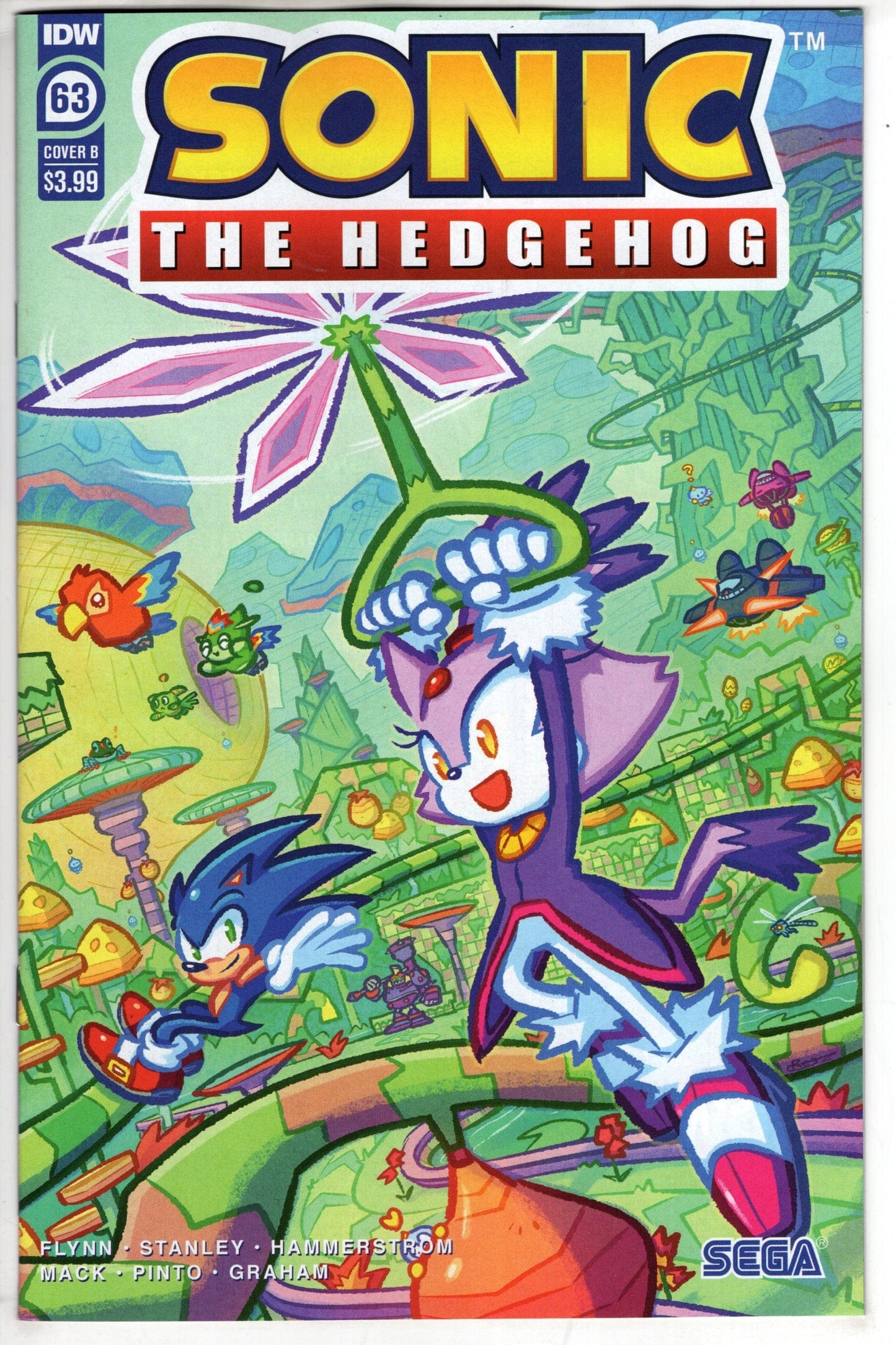 IDW PUBLISHING COMIC BOOK SONIC THE HEDGEHOG #63 CVR B GRAHAM
