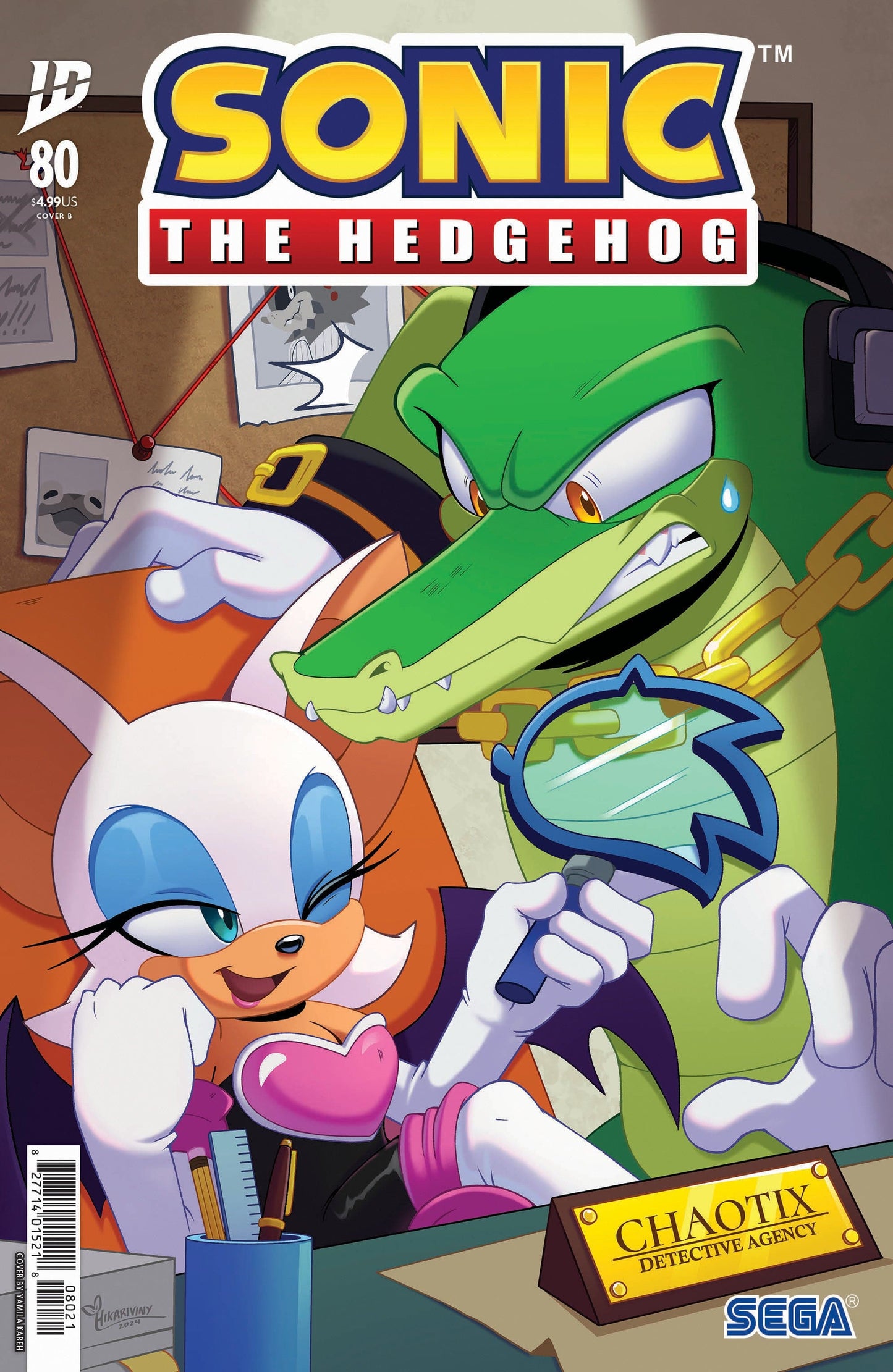 IDW Publishing COMIC BOOK Sonic the Hedgehog #80 Variant B (Kareh)