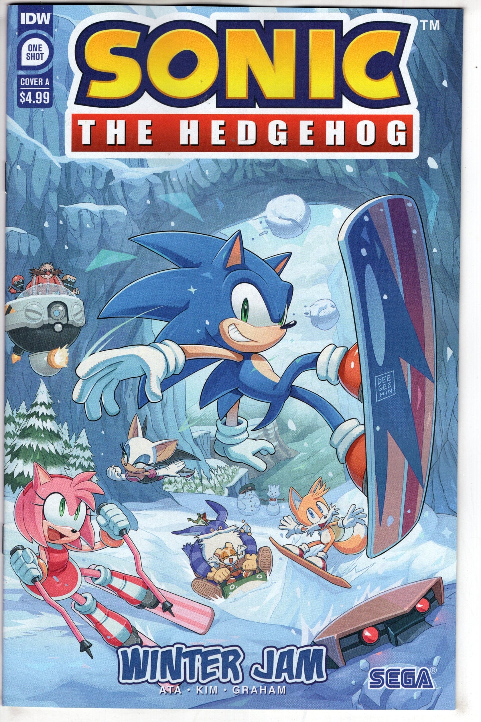IDW PUBLISHING COMIC BOOK SONIC THE HEDGEHOG WINTER JAM ONESHOT #1 CVR A KIM