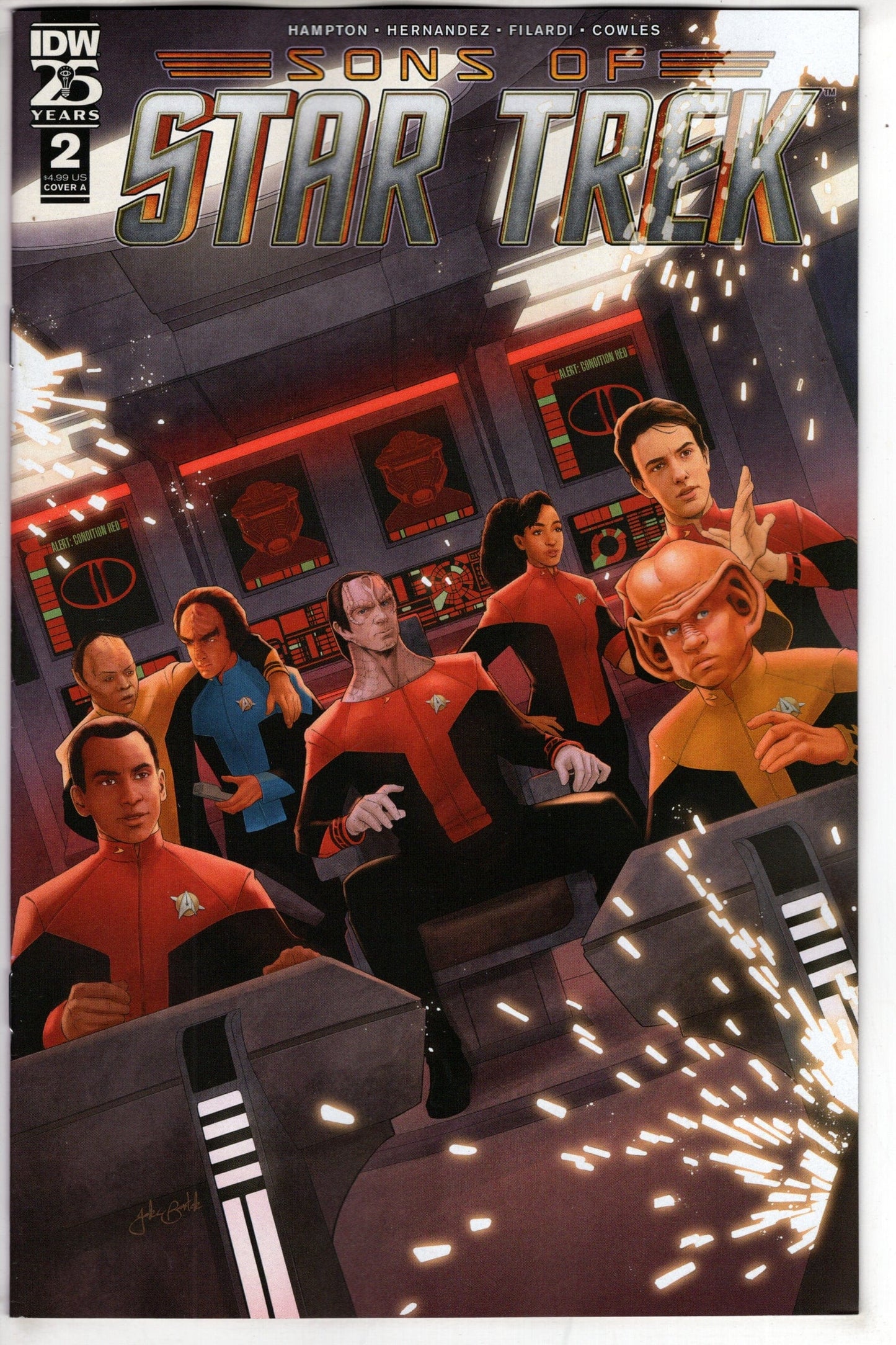 IDW PUBLISHING COMIC BOOK STAR TREK SONS OF STAR TREK #2 CVR A BARTOK
