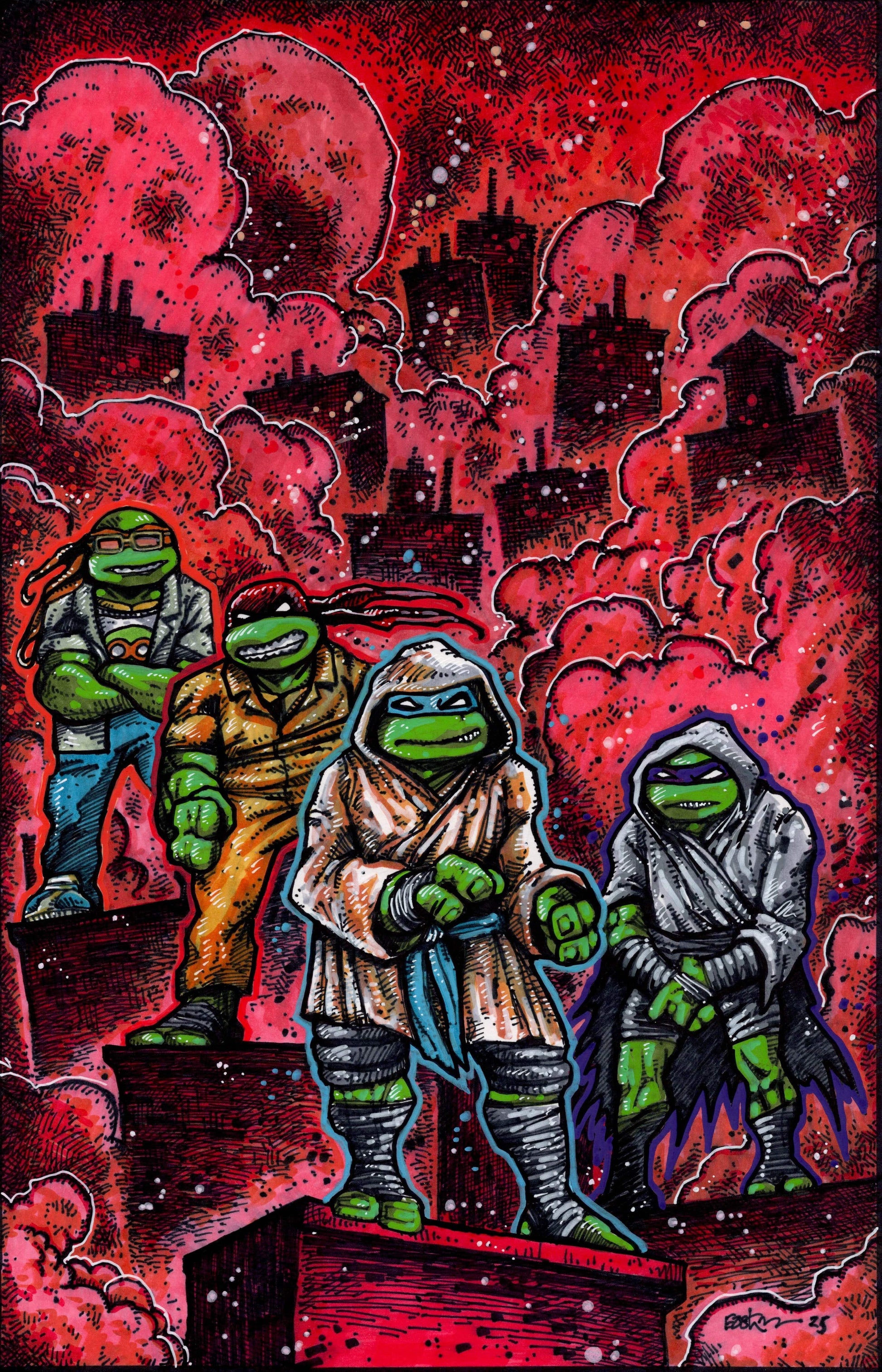 IDW Publishing COMIC BOOK Teenage Mutant Ninja Turtles #10 Variant RI (10) (Eastman B&W)