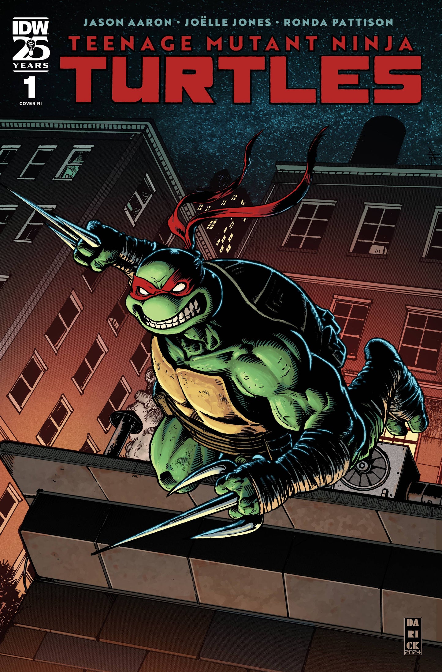 IDW PUBLISHING COMIC BOOK TEENAGE MUTANT NINJA TURTLES 2024 #1 50 COPY ROBERTSON INCV