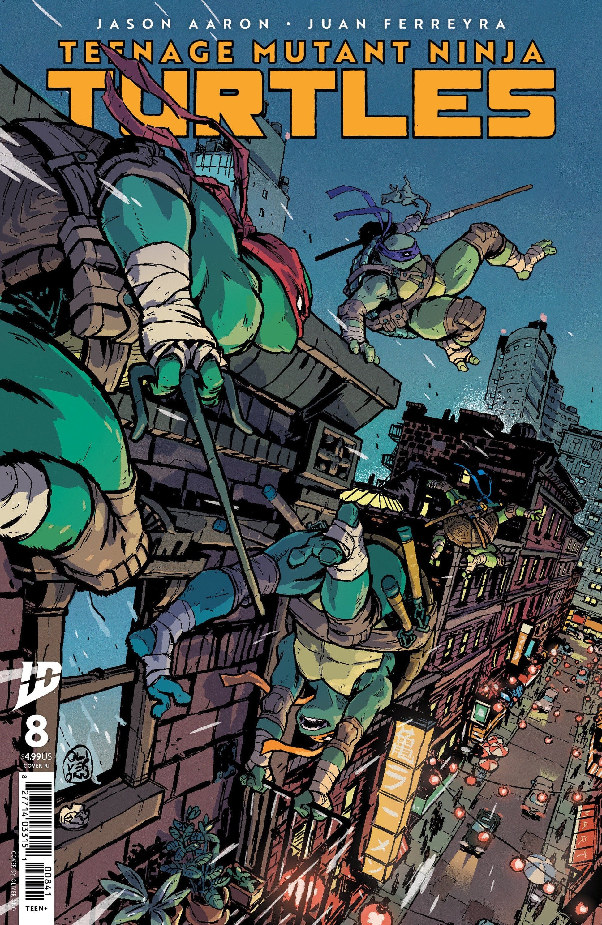 IDW Publishing COMIC BOOK Teenage Mutant Ninja Turtles #8 Variant RI (10) (Ono)
