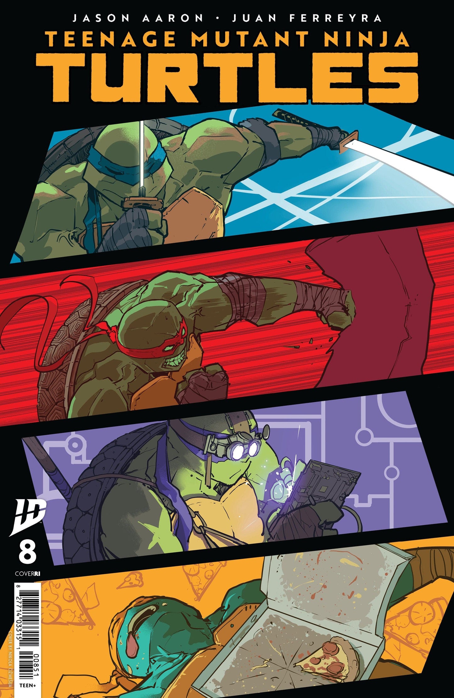 IDW Publishing COMIC BOOK Teenage Mutant Ninja Turtles #8 Variant RI (25) (Cizmesija)