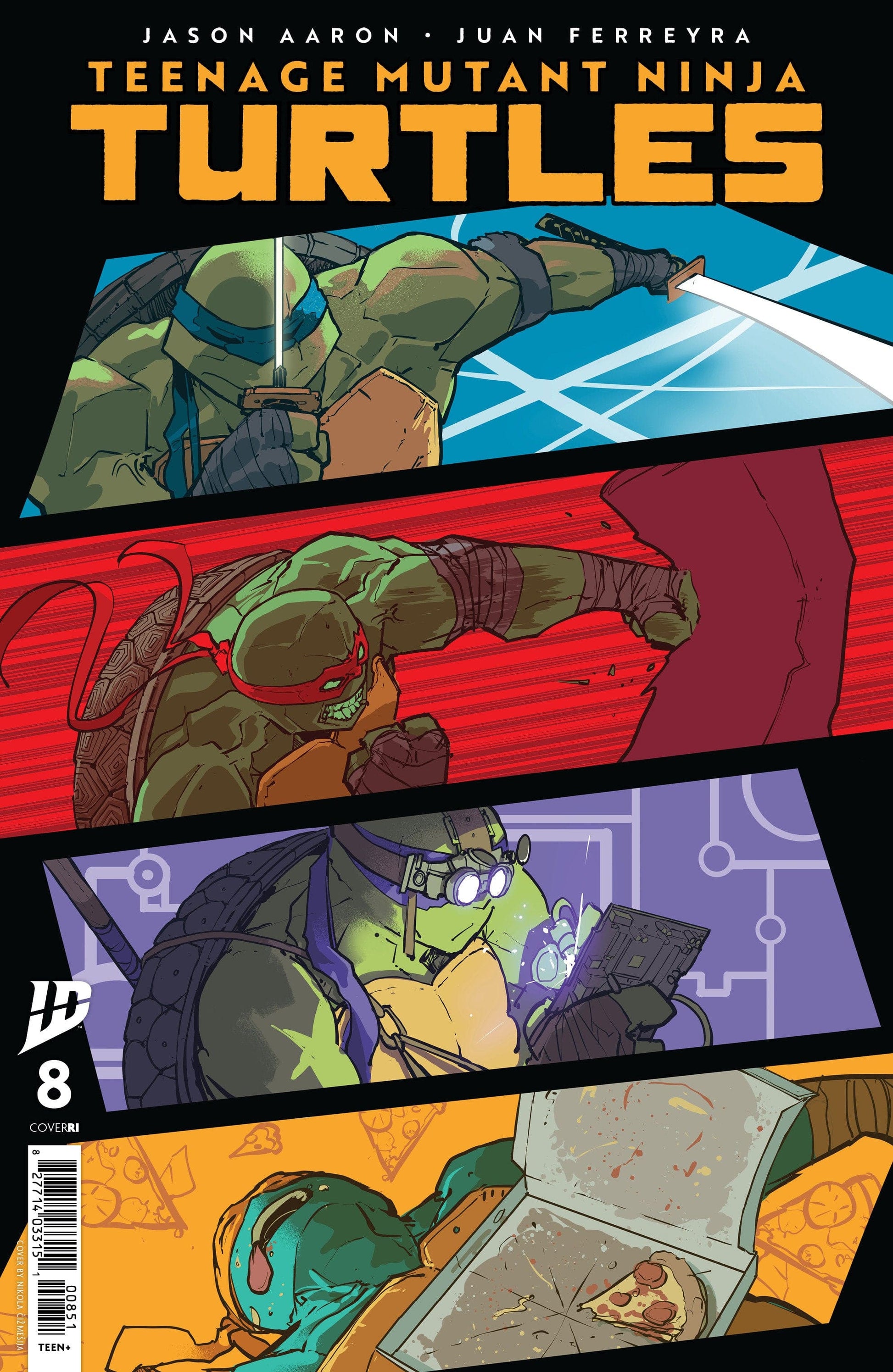 IDW Publishing COMIC BOOK Teenage Mutant Ninja Turtles #8 Variant RI (25) (Cizmesija)