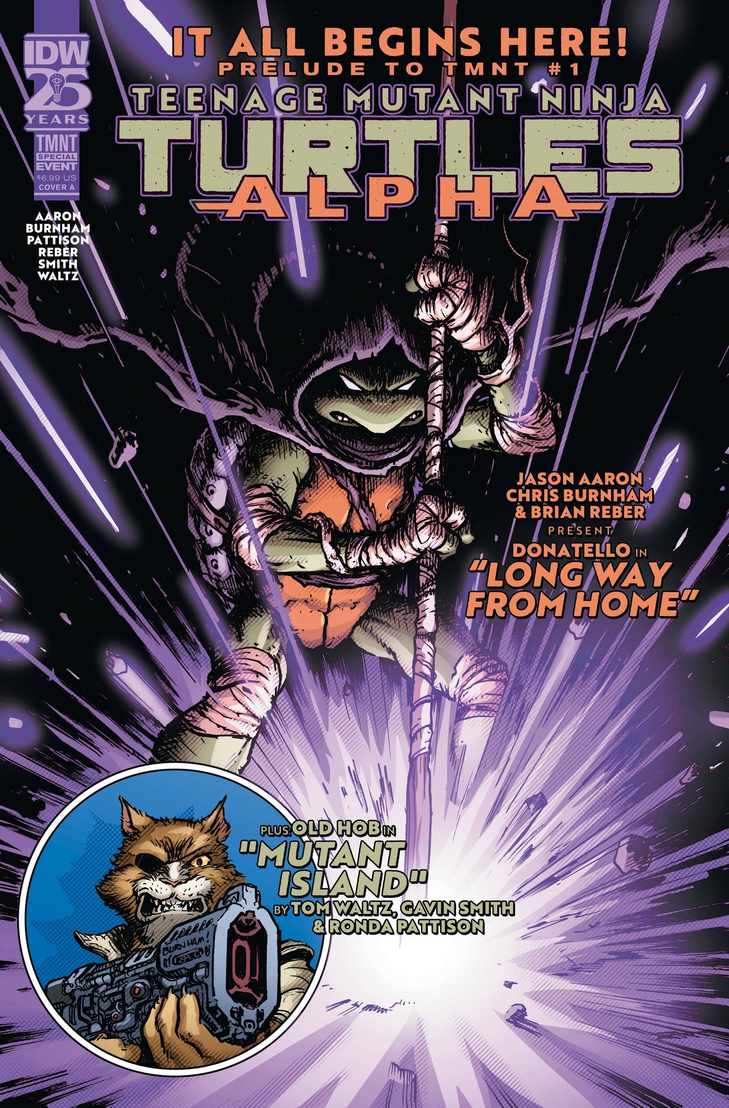 IDW PUBLISHING COMIC BOOK TEENAGE MUTANT NINJA TURTLES ALPHA #1 CVR A BURNHAM