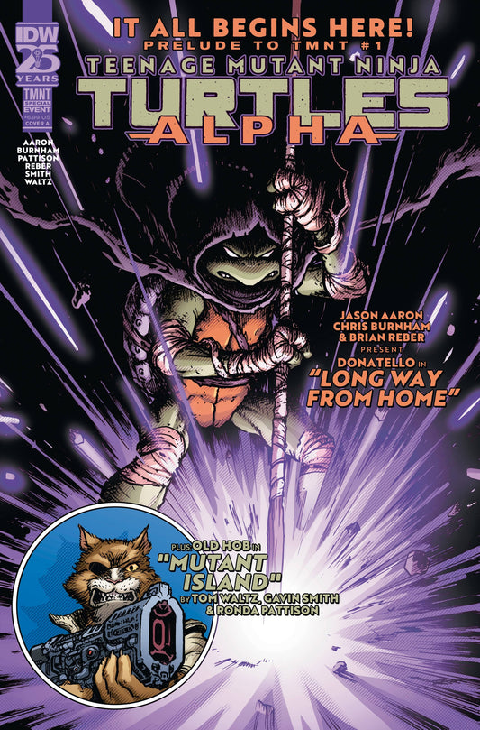 IDW PUBLISHING COMIC BOOK TEENAGE MUTANT NINJA TURTLES ALPHA #1 CVR A BURNHAM