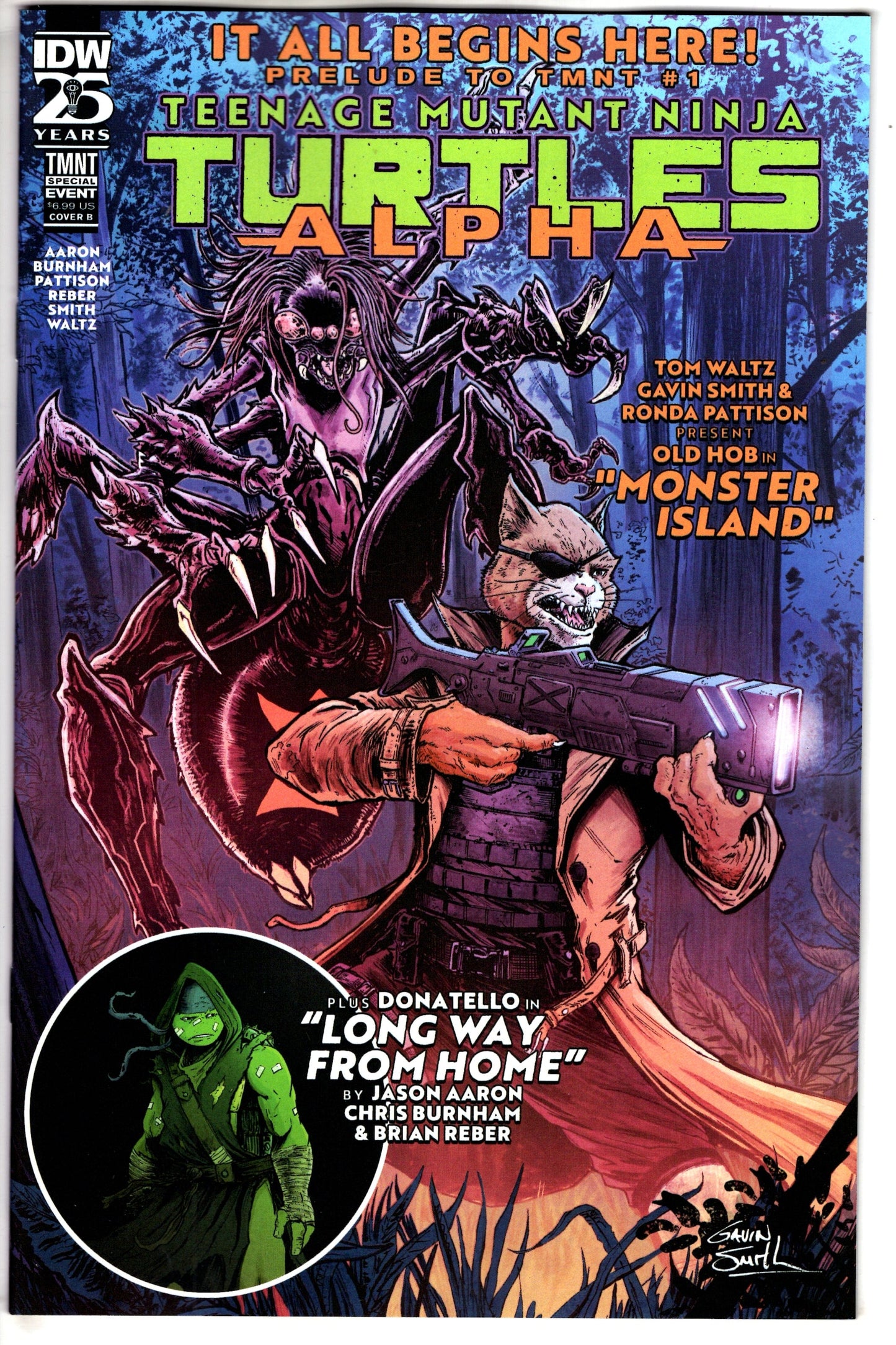 IDW PUBLISHING COMIC BOOK TEENAGE MUTANT NINJA TURTLES ALPHA #1 CVR B