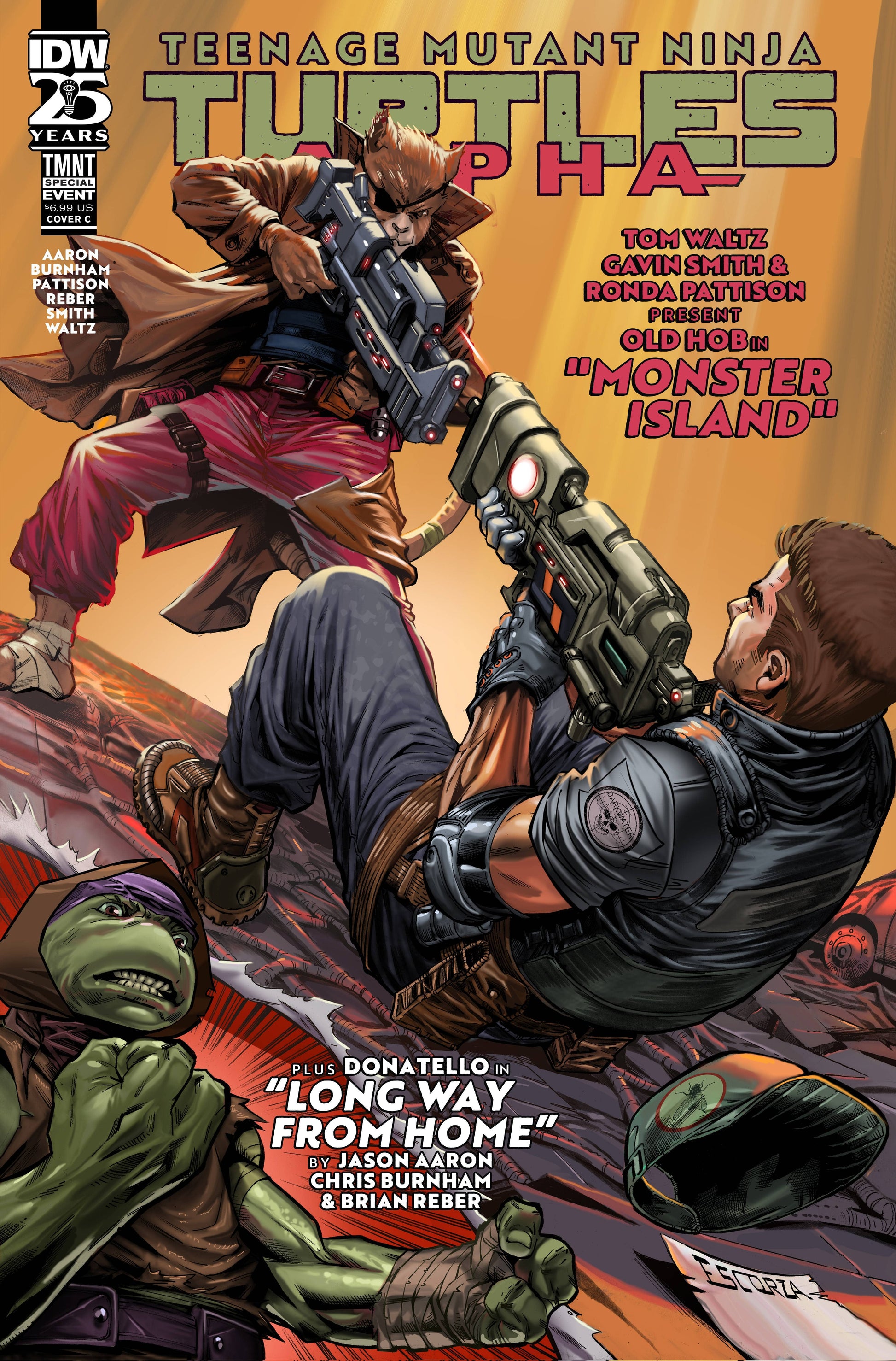 IDW PUBLISHING COMIC BOOK TEENAGE MUTANT NINJA TURTLES ALPHA #1 CVR C ESCORZA