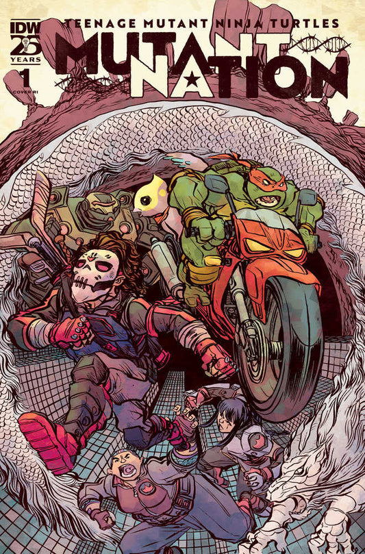 IDW PUBLISHING COMIC BOOK Teenage Mutant Ninja Turtles: Mutant Nation #1 Variant Ri (10) (Lonergan)