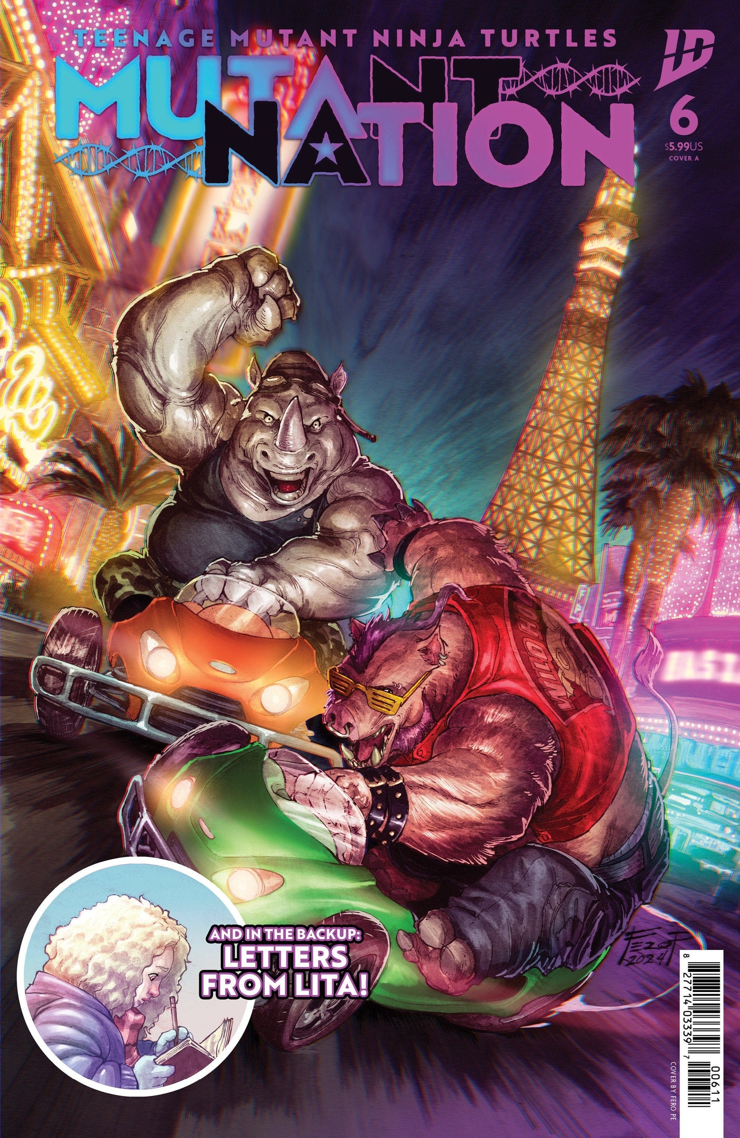 IDW Publishing COMIC BOOK Teenage Mutant Ninja Turtles: Mutant Nation #6 Cover A (Pe)