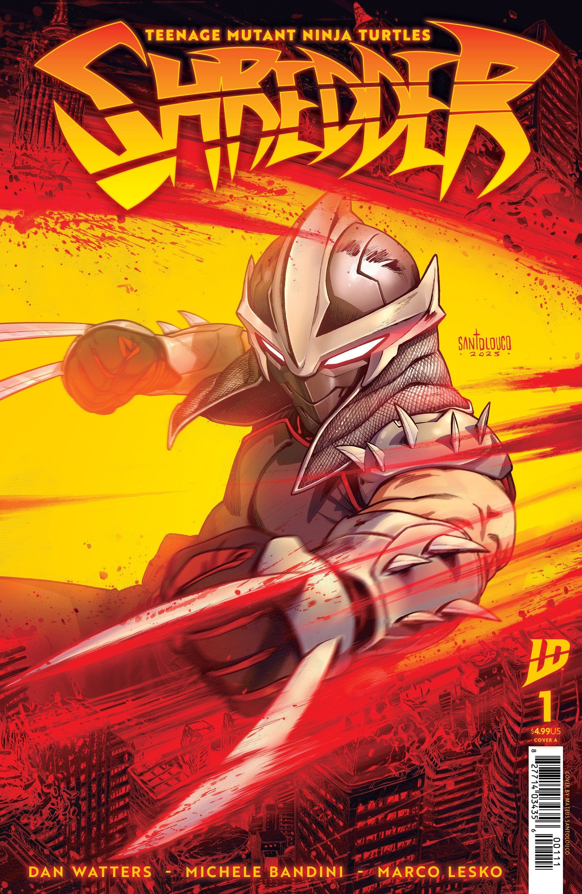 IDW Publishing COMIC BOOK Teenage Mutant Ninja Turtles: Shredder #1 Cover A (Santolouco)