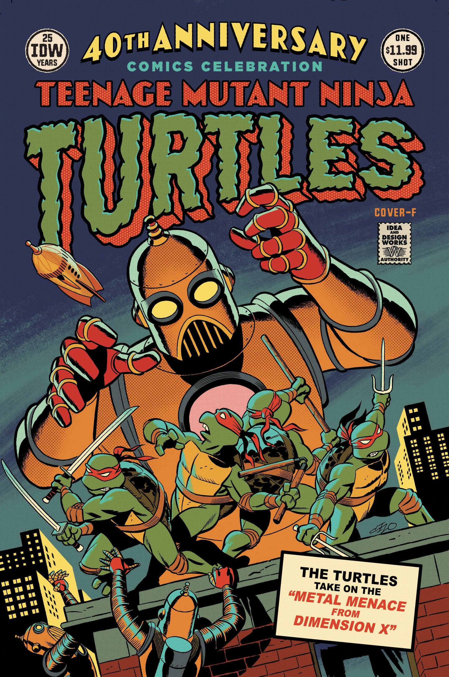 IDW PUBLISHING COMIC BOOK TMNT 40TH ANNIVERSARY CELEBRATION #1 CVR F CHO