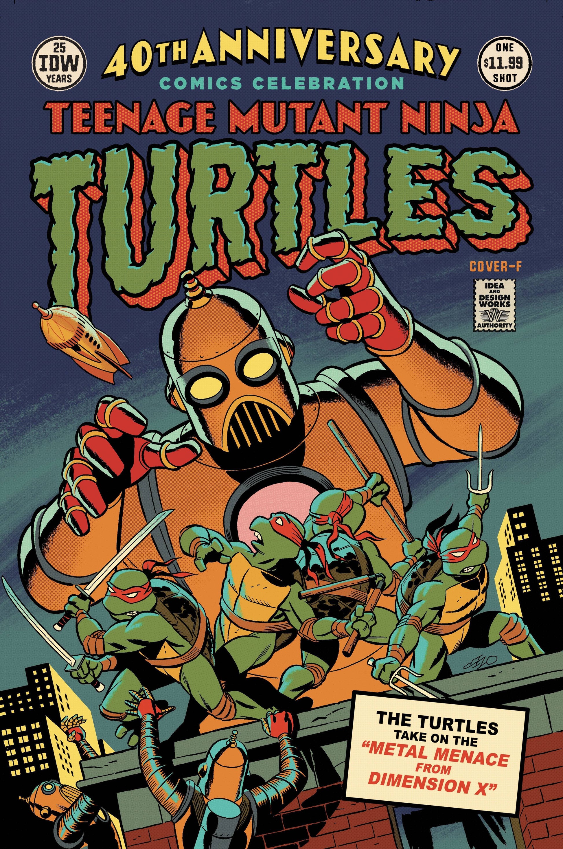 IDW PUBLISHING COMIC BOOK TMNT 40TH ANNIVERSARY CELEBRATION #1 CVR F CHO