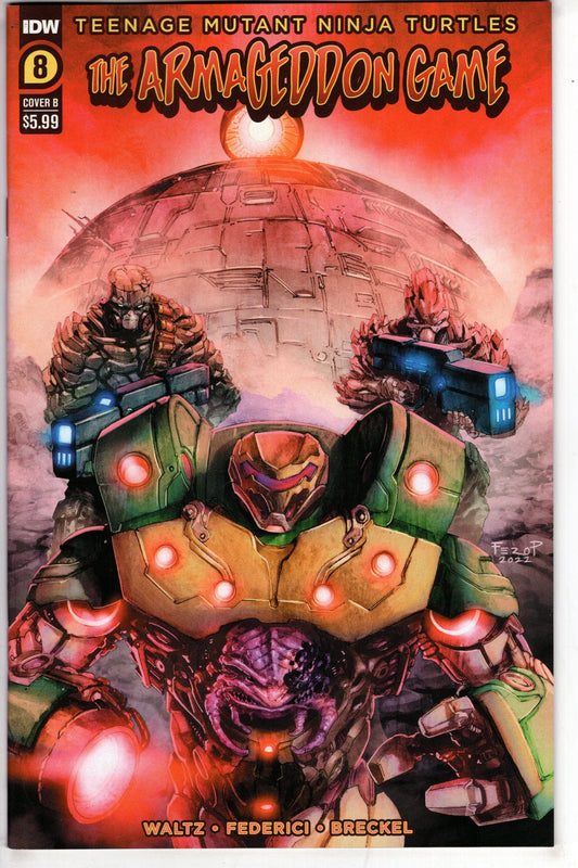 IDW PUBLISHING COMIC BOOK TMNT ARMAGEDDON GAME #8 CVR B PE