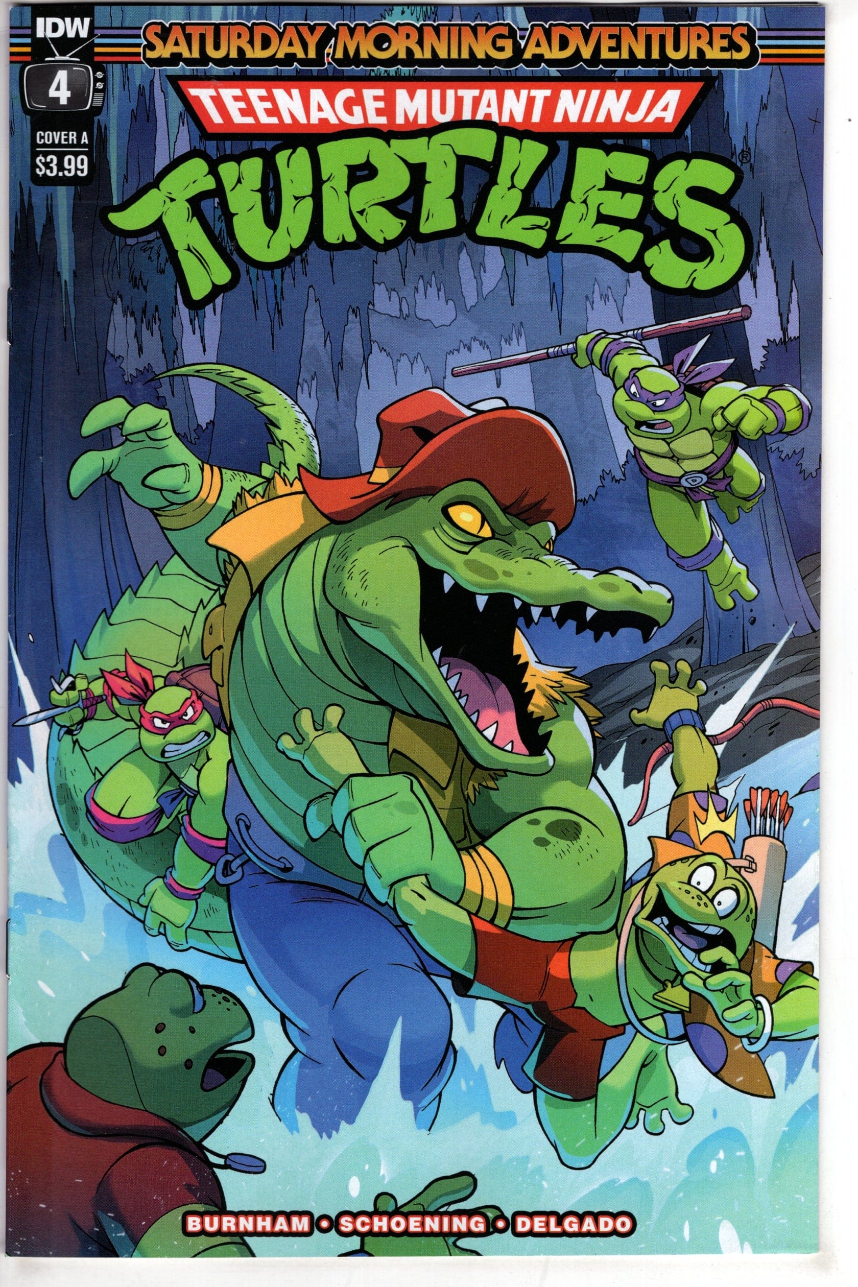 IDW PUBLISHING COMIC BOOK TMNT SATURDAY MORNING ADV 2023 #4 CVR A LAWRENCE