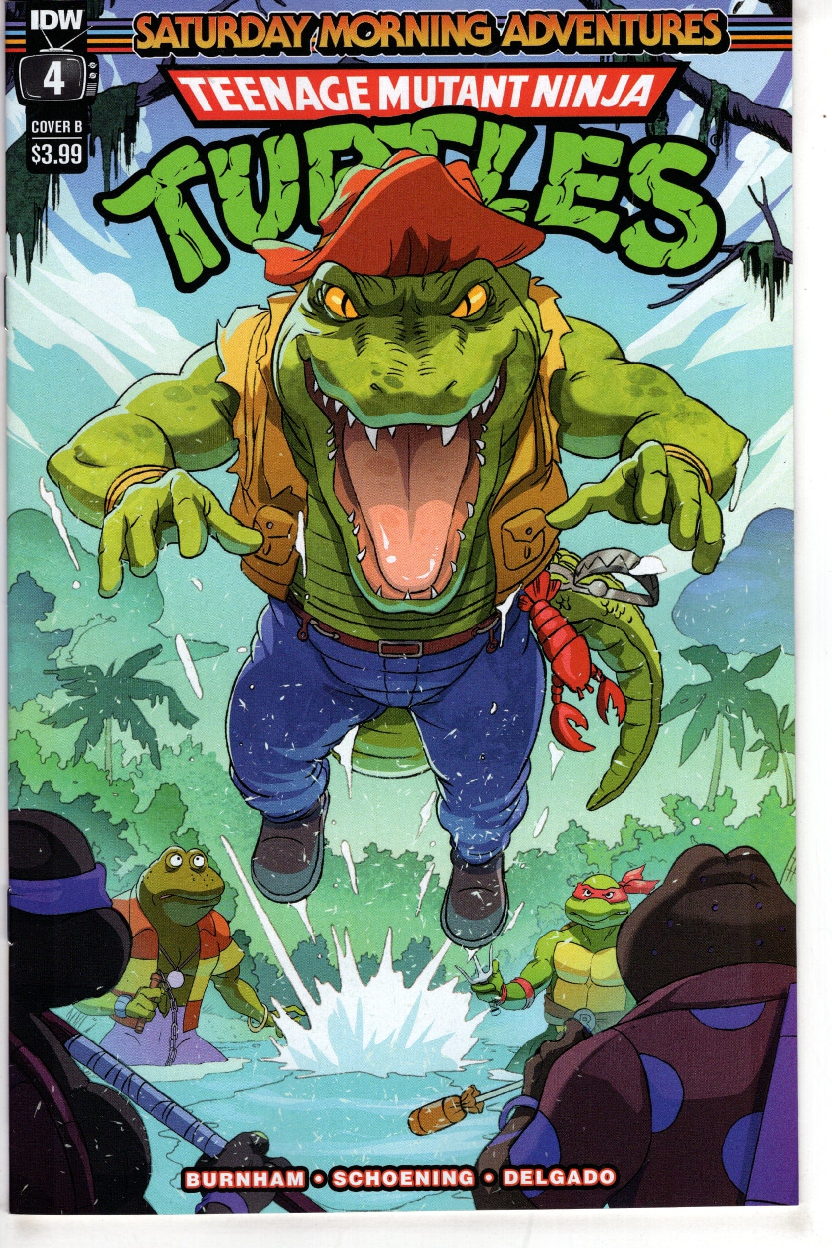 IDW PUBLISHING COMIC BOOK TMNT SATURDAY MORNING ADV 2023 #4 CVR B SCHOENING